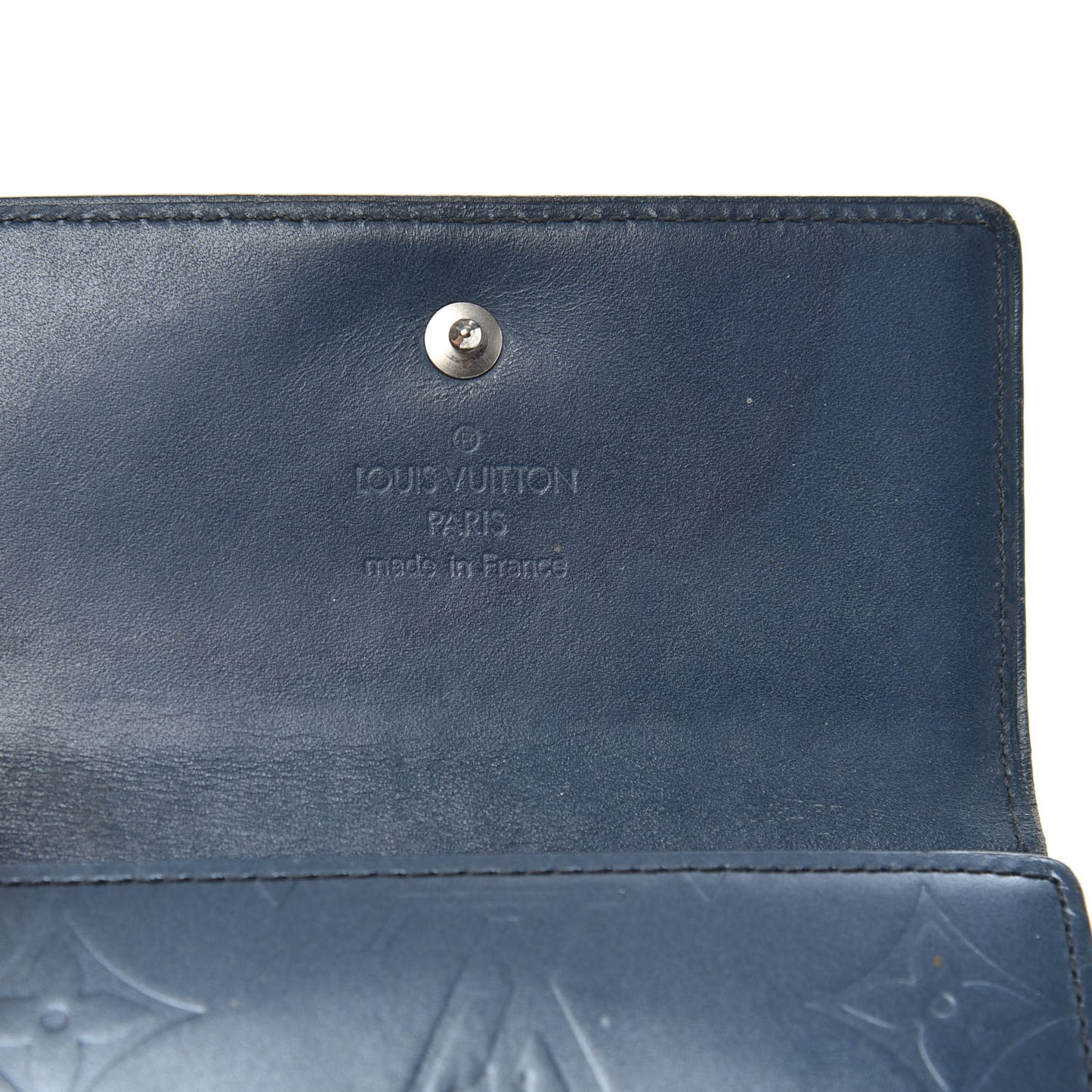 Mat Monogram Elise Wallet Blue