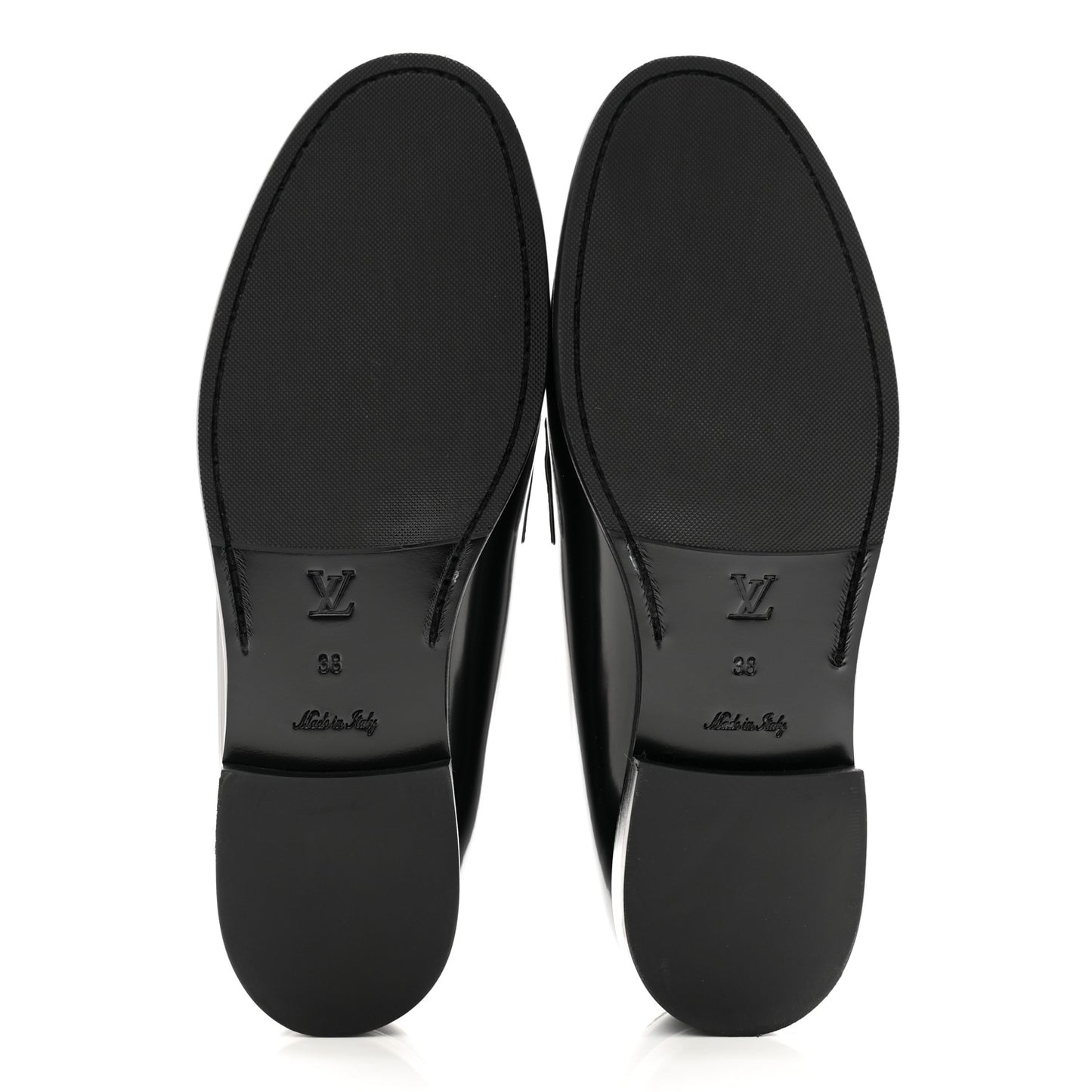 Glazed Calfskin Chess Flat Loafer 38