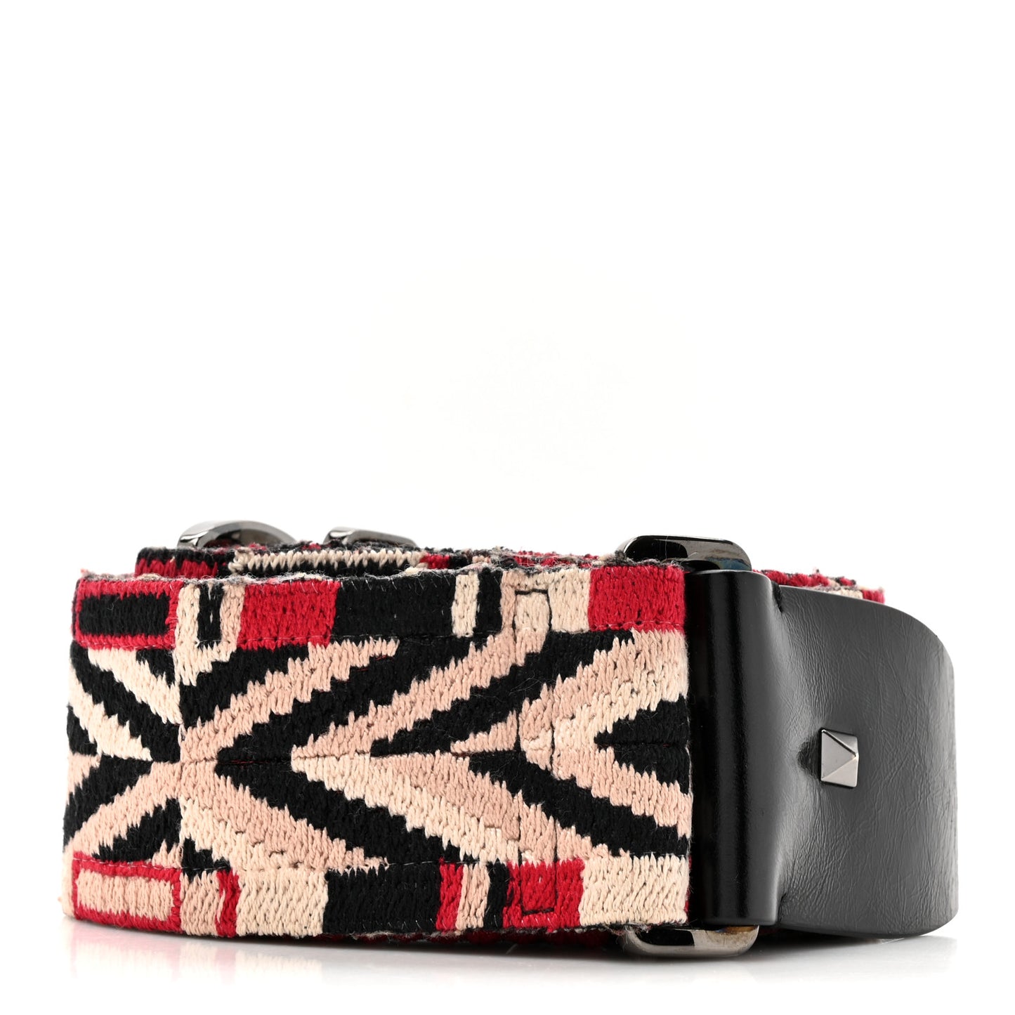 Canvas Loveblade Embroidered Rockstud Guitar Strap Multicolor