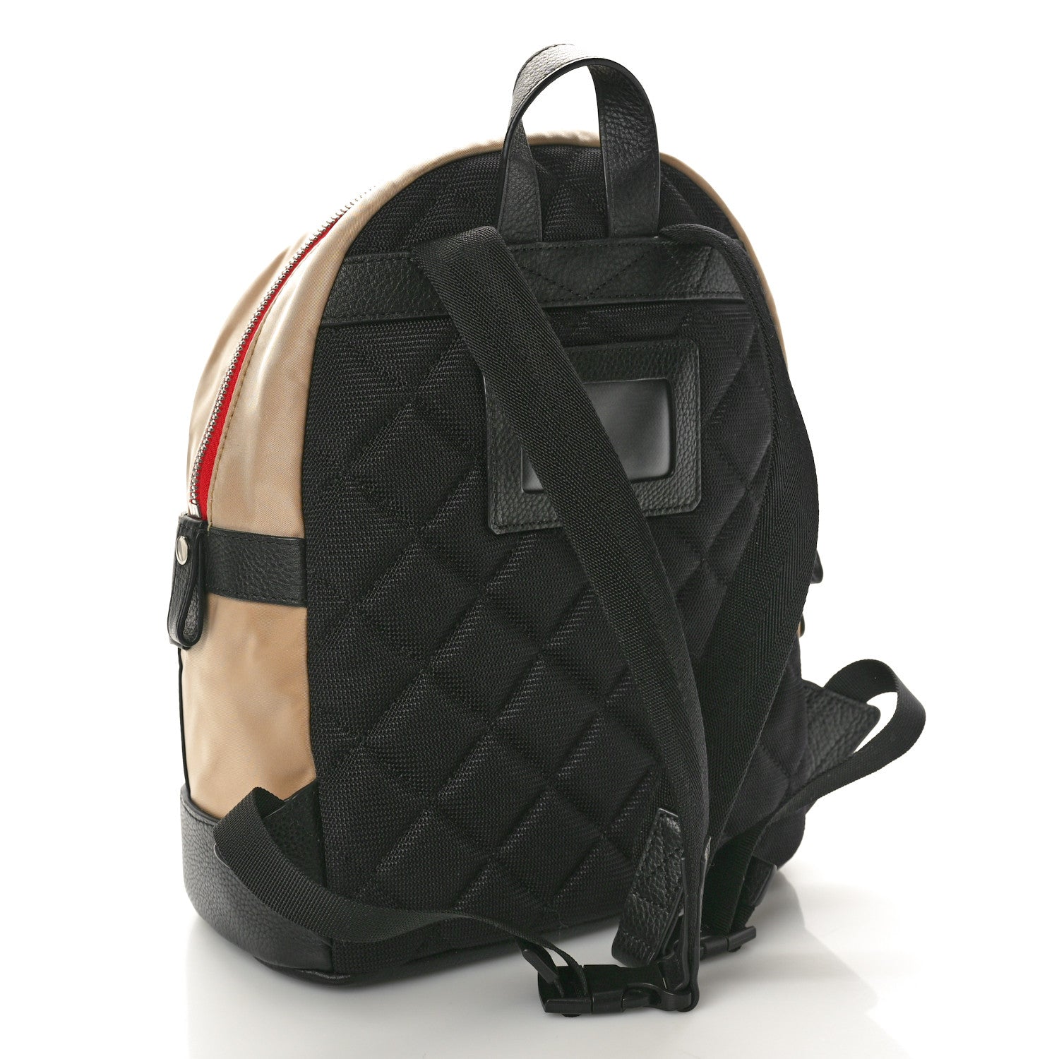 Burberry Econyl Logo Print Check Childrens Nico Backpack Archive Beige 2 of 9