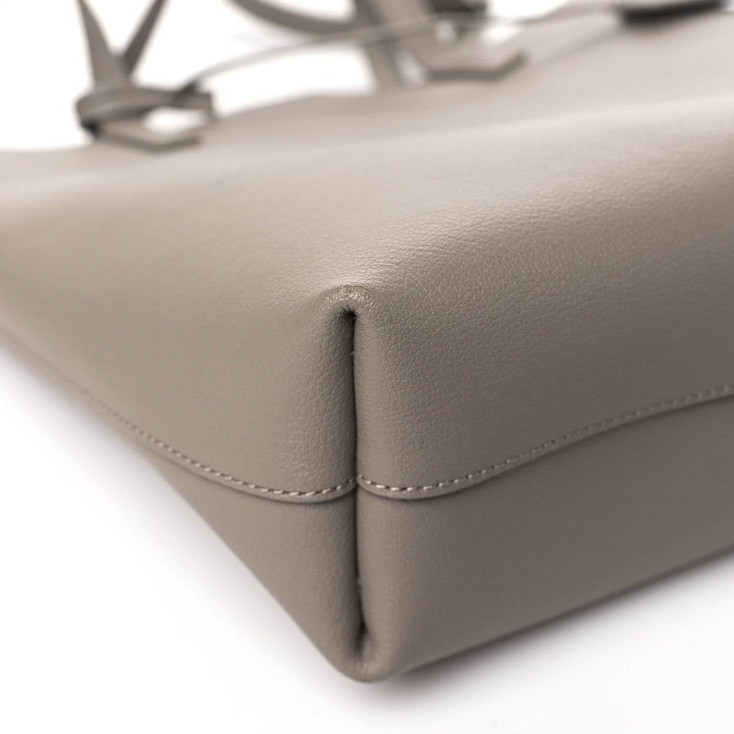 Saint Laurent Calfskin Toy Shopping Tote Greyish Brown 9 of 10
