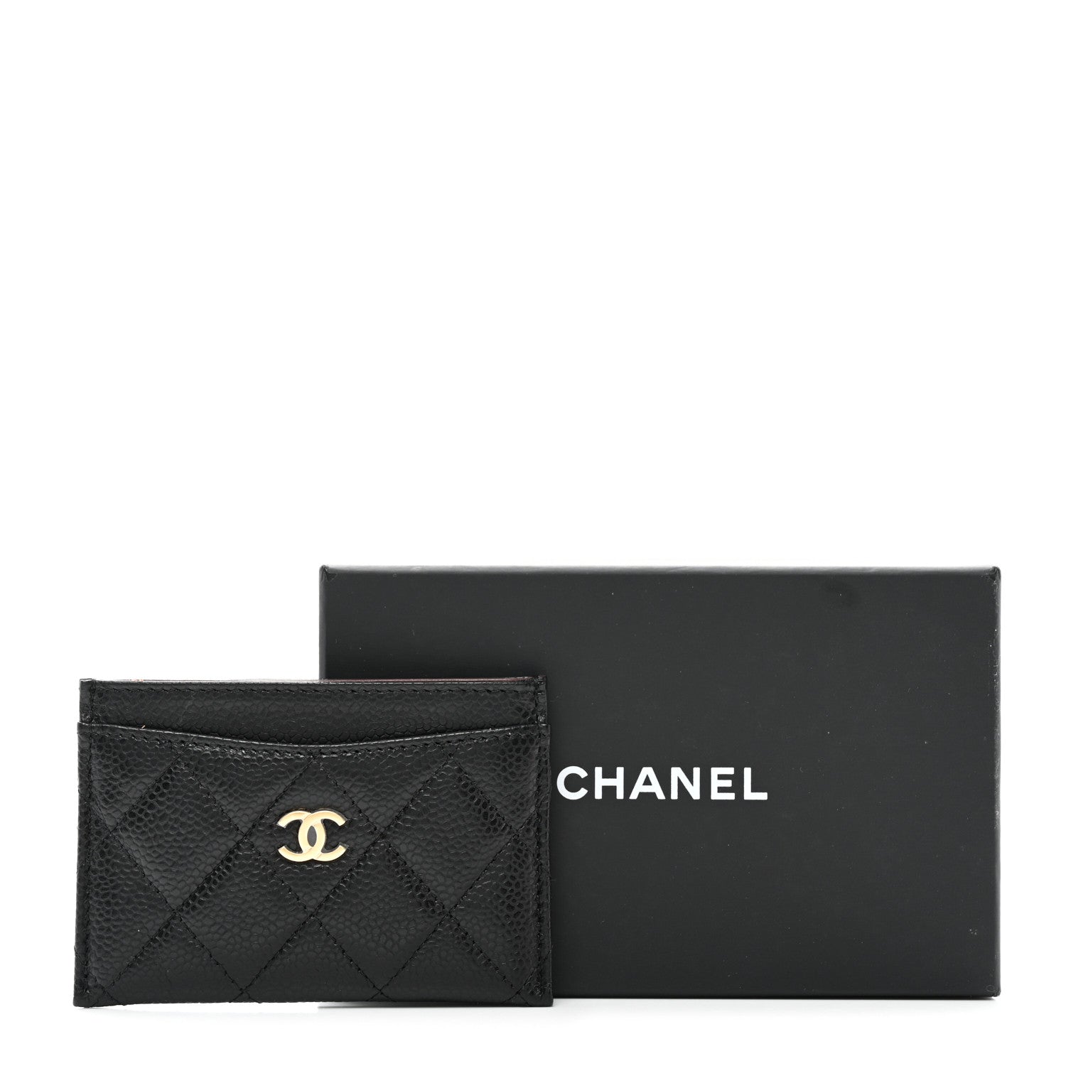 Chanel Caviar Quilted Card Holder Black 9 of 9