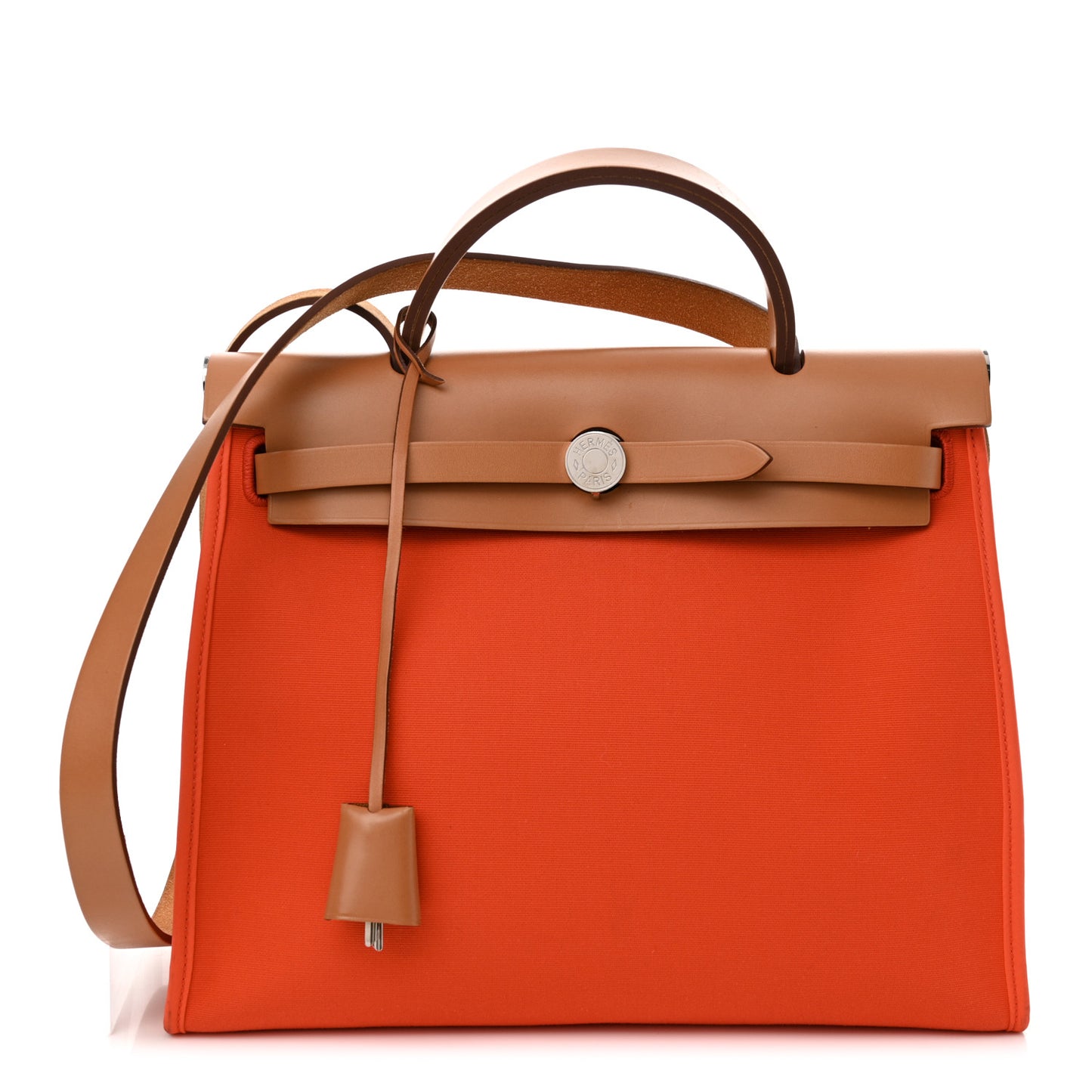 Vache Hunter Toile Herbag Zip 31 PM Capucine Fauve