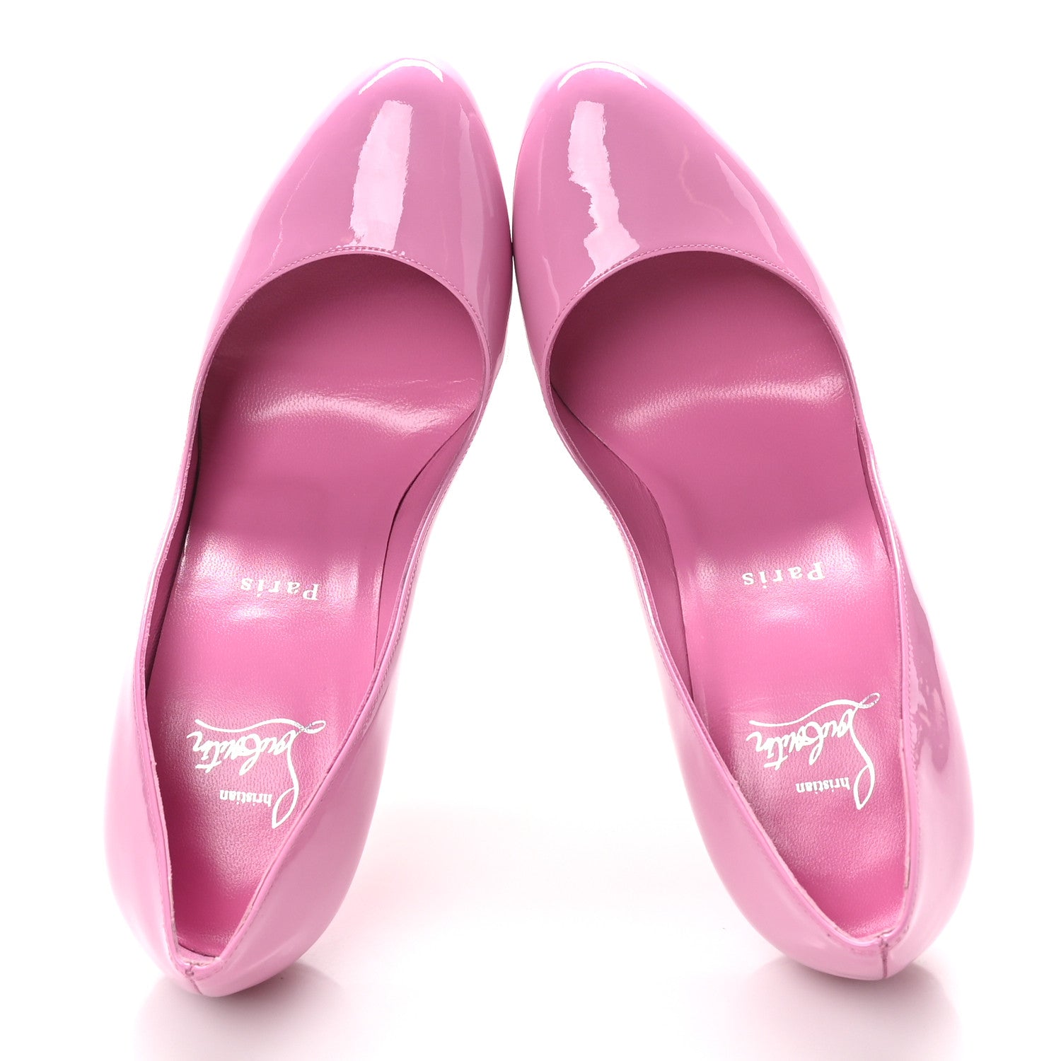 Christian Louboutin Patent Fifi 100 Pumps 39 Pink 2 of 8