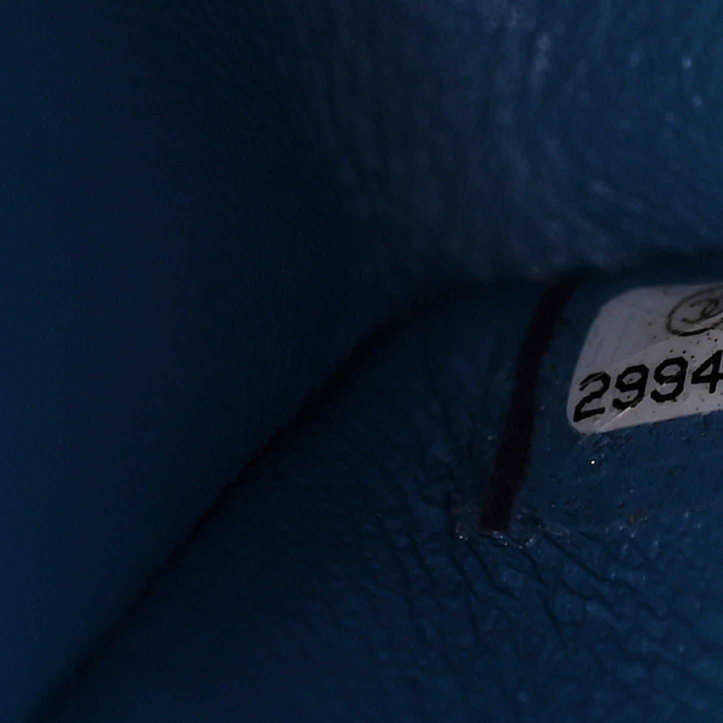 Caviar Quilted Medium Double Flap Blue