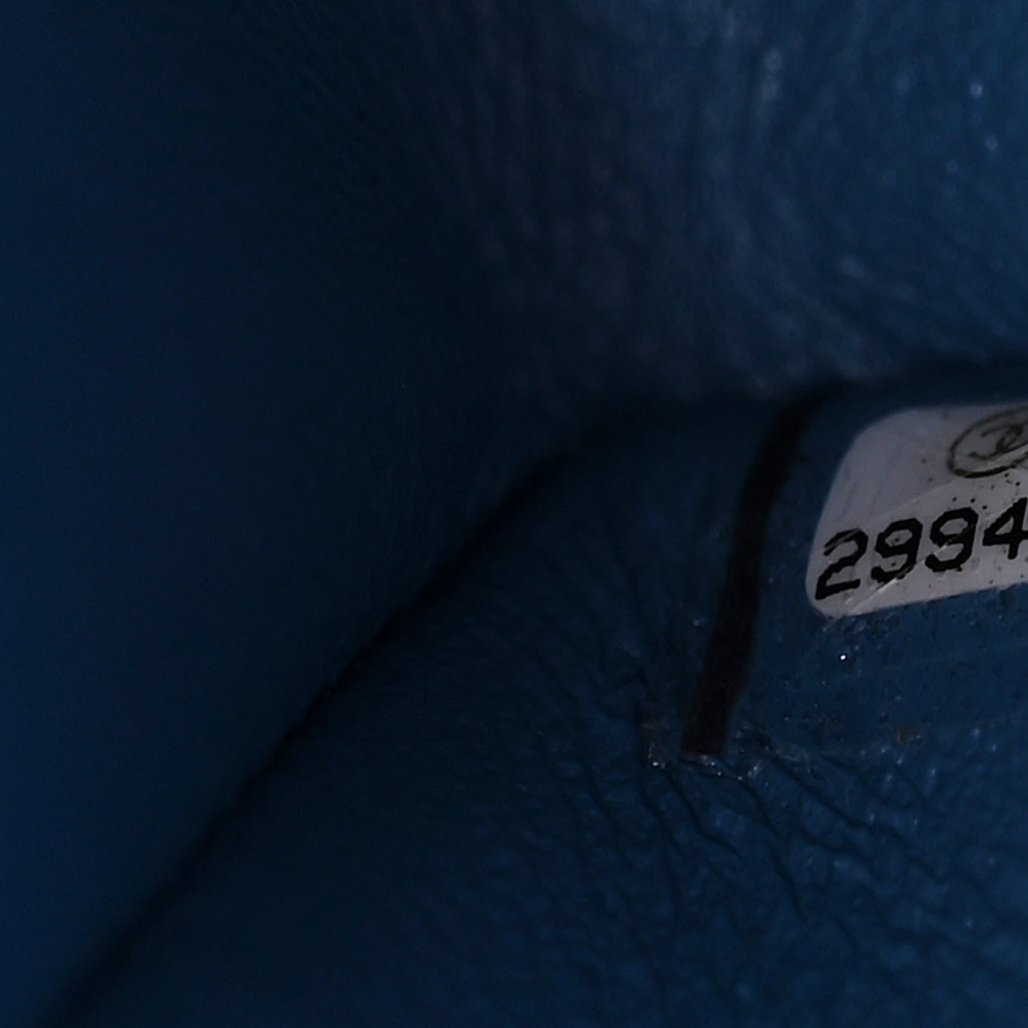 Chanel Caviar Quilted Medium Double Flap Blue 7 of 12