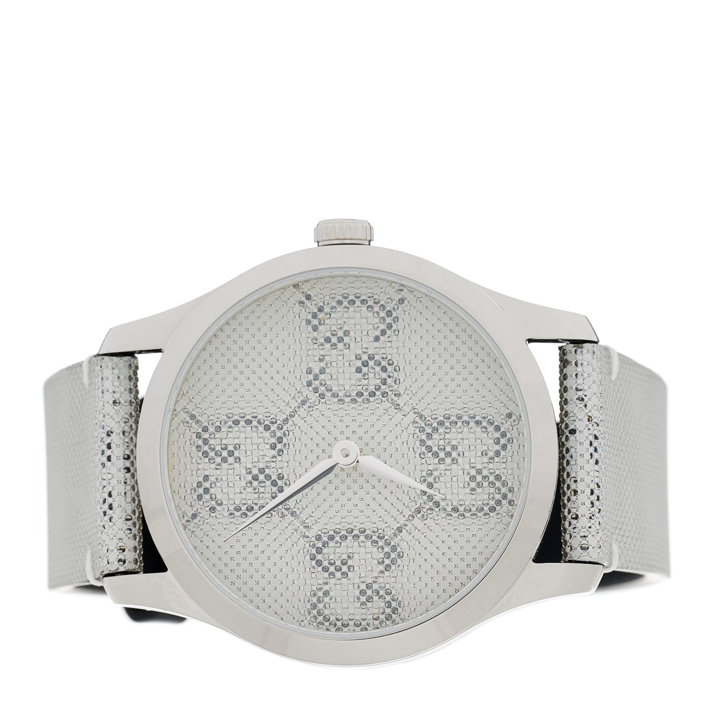 Stainless Steel Calfskin 38mm G-Timeless GG Hologram Quartz Watch