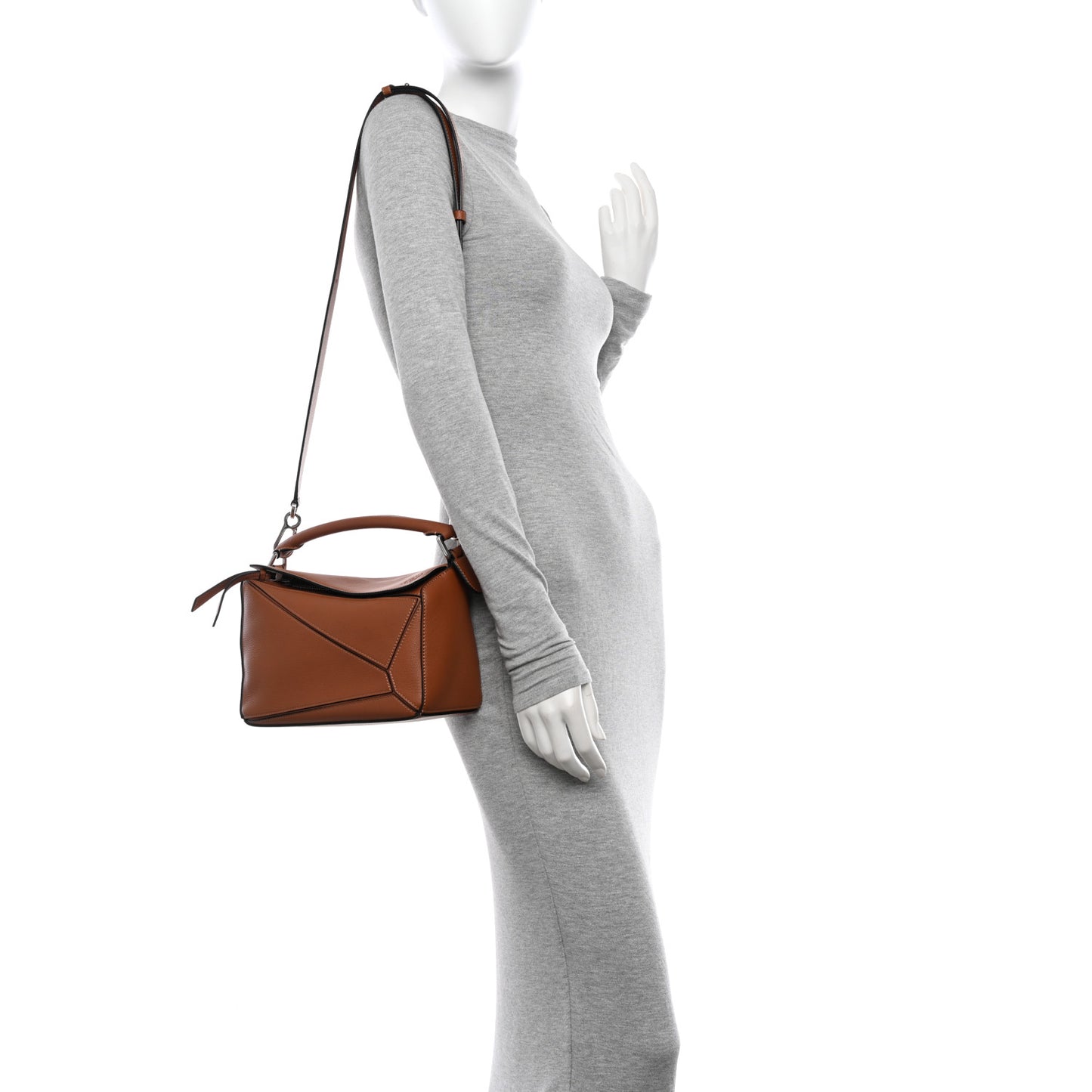 Calfskin Small Puzzle Bag Tan