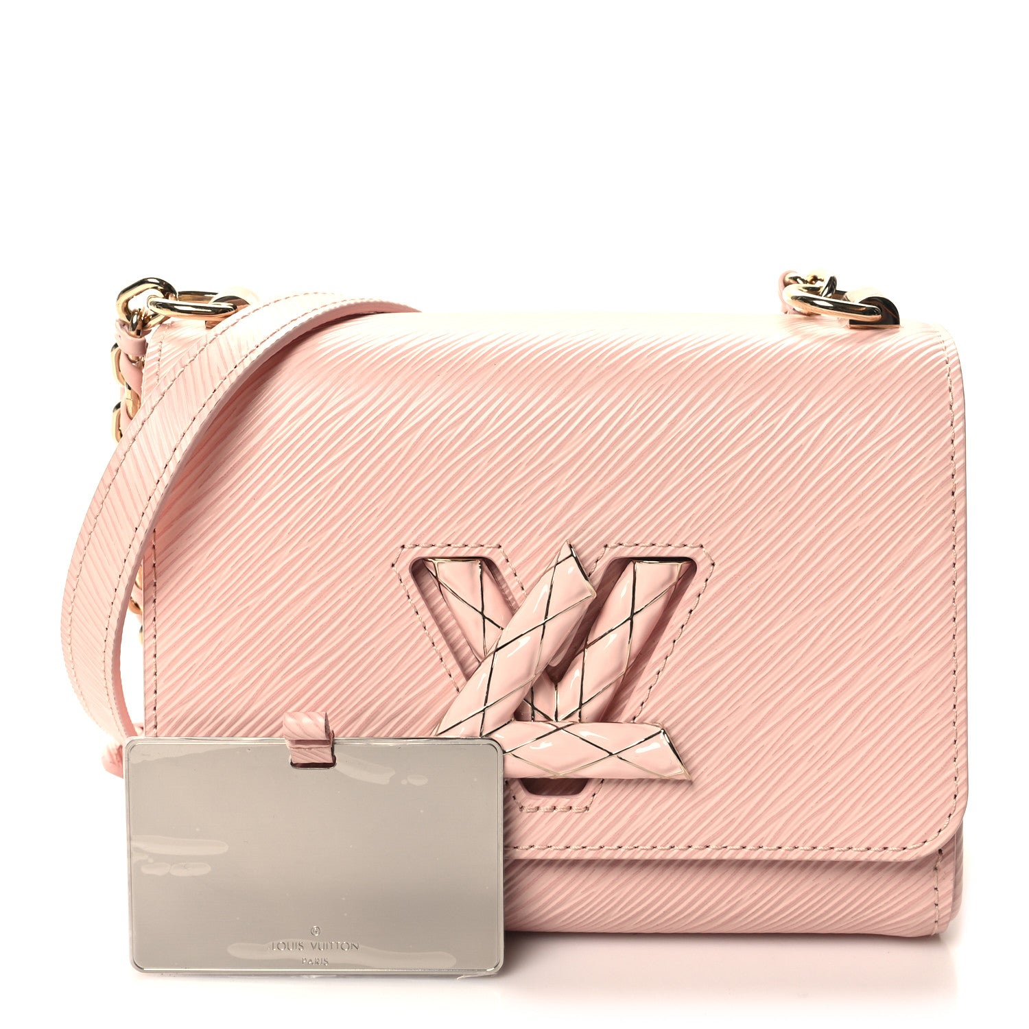 Louis Vuitton Epi Enamel Wave Twist Shoulder Bag PM Rose Jasmin 3 of 10
