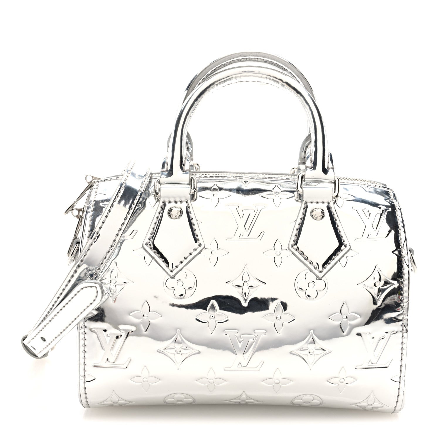 Louis Vuitton Monogram Miroir Speedy Bandouliere 20 Silver 1882010