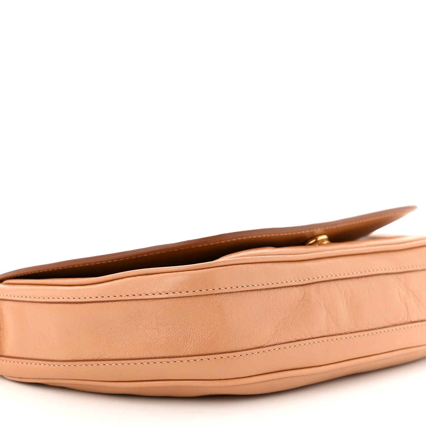 Lambskin Small Olympia Shoulder Bag Tan