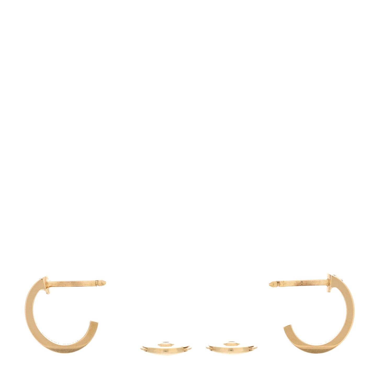 18K Yellow Gold Small LOVE Hoop Earrings