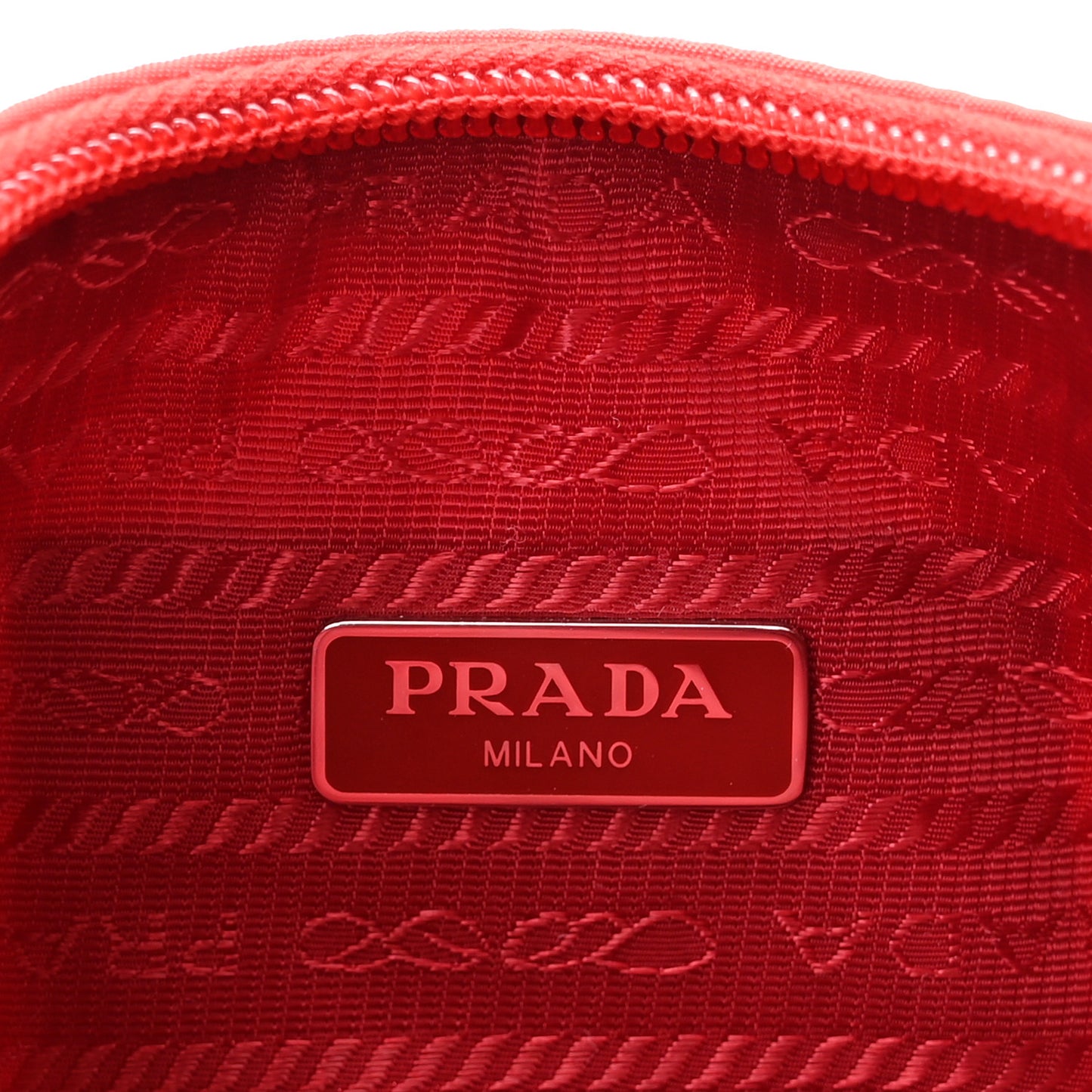 Tessuto Nylon Mini Re-Edition 2000 Bag Rosso