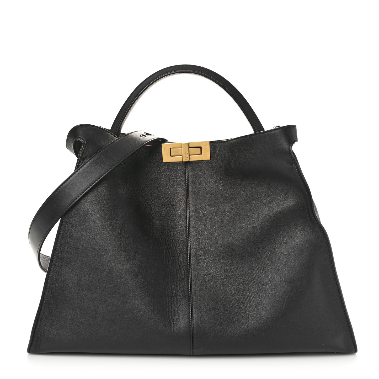Vitello Seta Century Large Peekaboo X-Lite Black Fragola