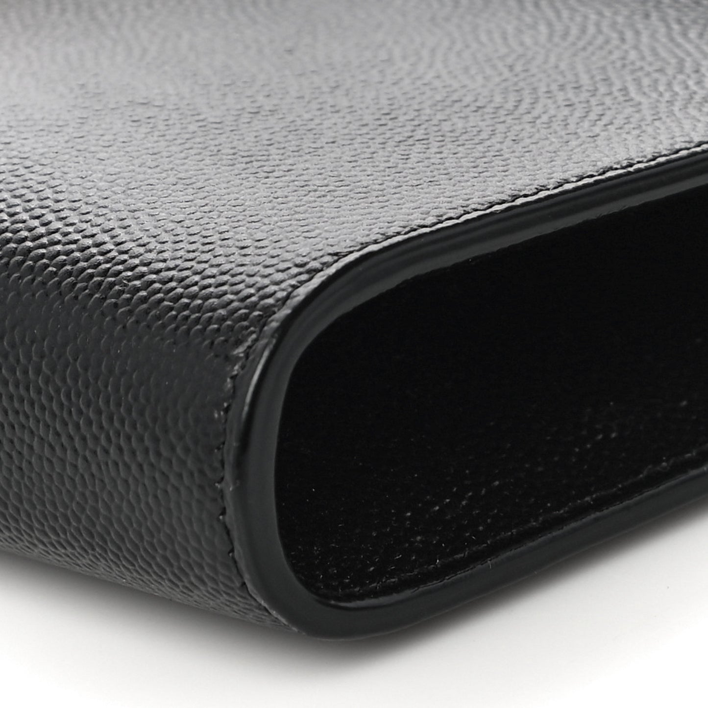Grain De Poudre Monogram Cassandra Chain Wallet Black