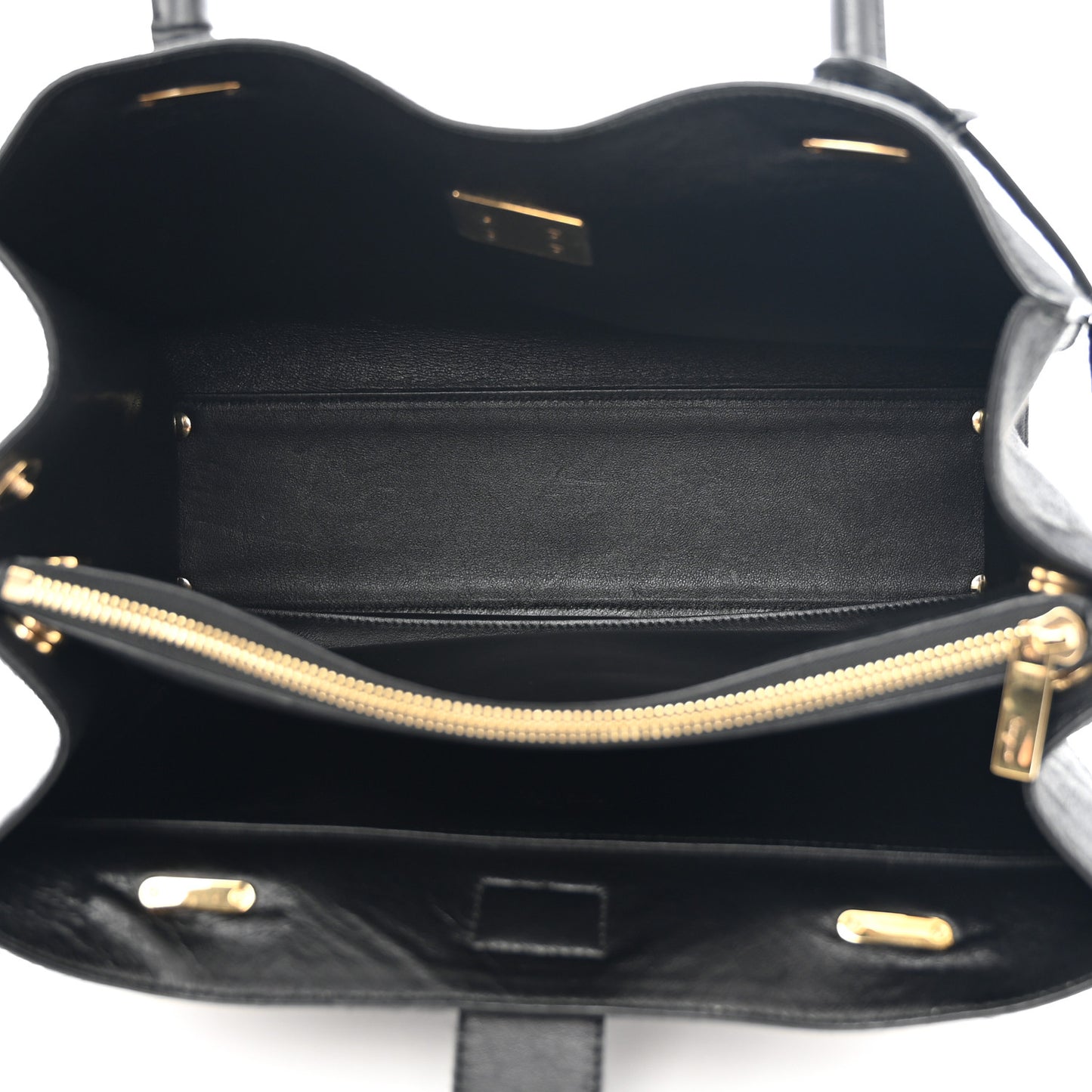 Pony Hair Gancio Lock Tote Black