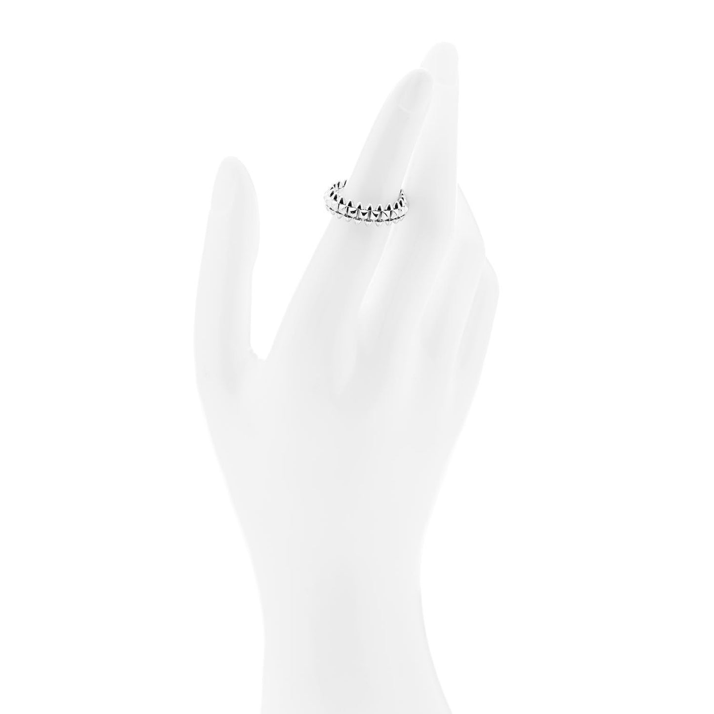 18K White Gold SM Clash De Cartier Ring 52 6