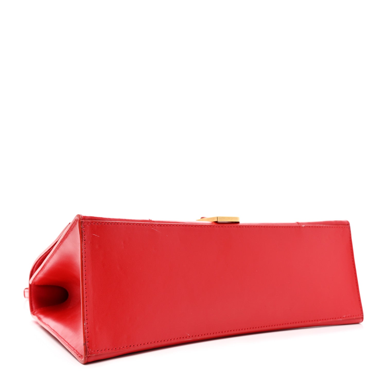 Balenciaga Shiny Box Calfskin Medium Hourglass Top Handle Bag Bright Red 4 of 14