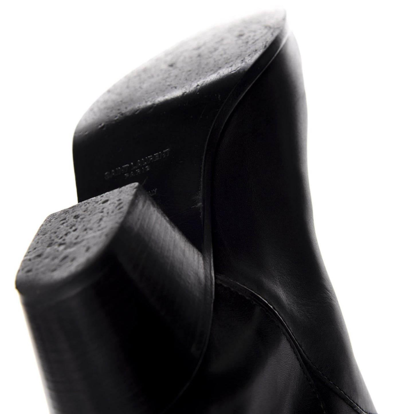 Calfskin Rock Long Boots 35.5 Black