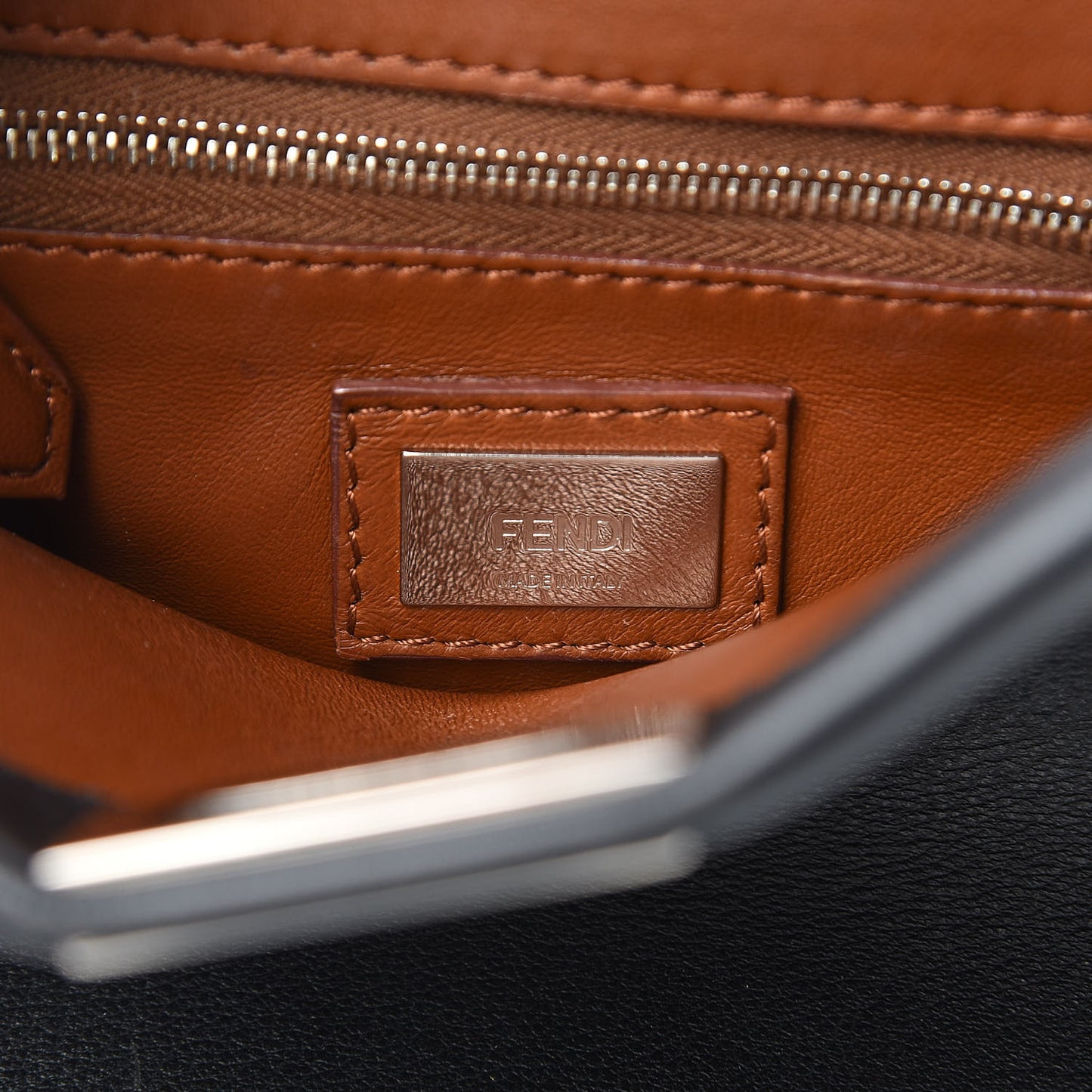 Nappa Scalloped Grommet Mini Peekaboo Iconic Satchel Black Multicolor