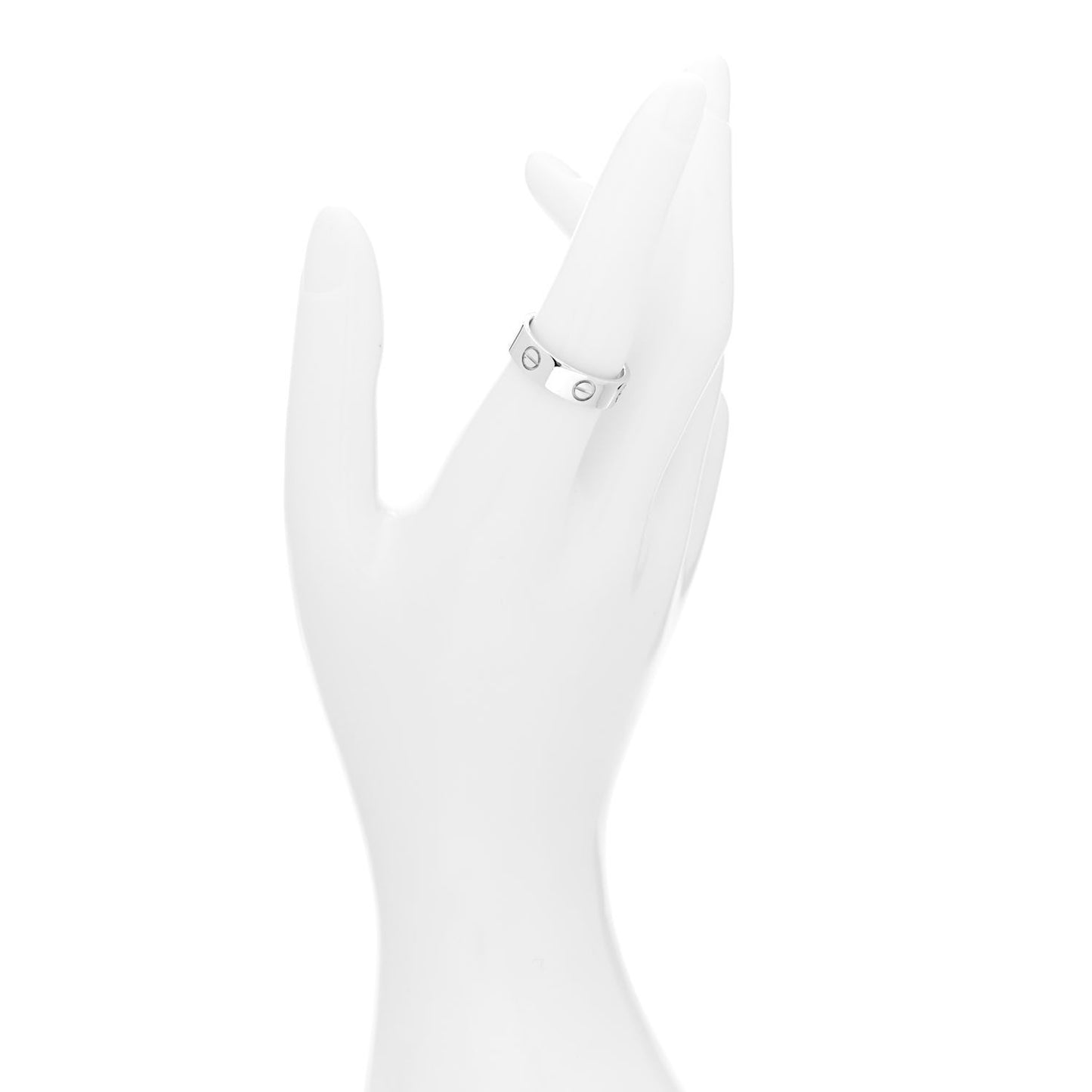 18K White Gold 5.5mm LOVE Ring 56 7.5