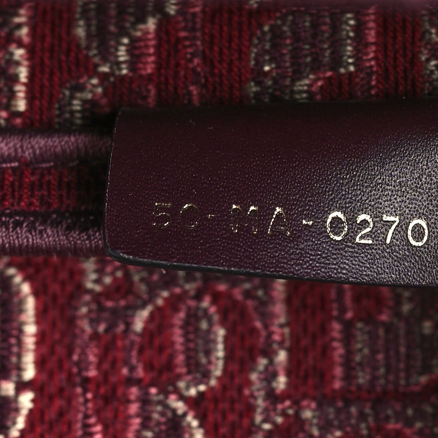 Velvet Oblique Saddle Bag Burgundy