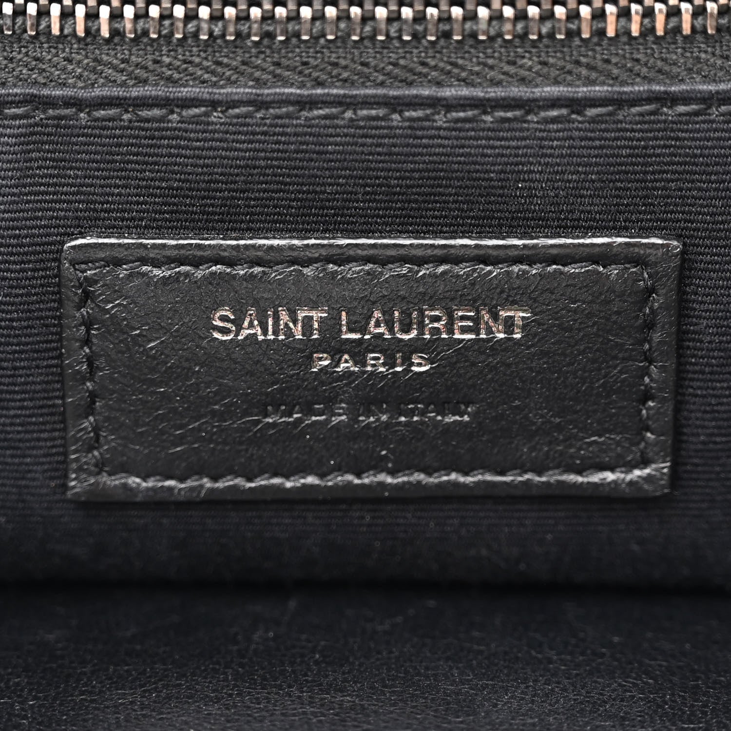 Saint Laurent Crinkled Calfskin Matelasse Monogram Medium Niki Chain Satchel Dark Green 6 of 11