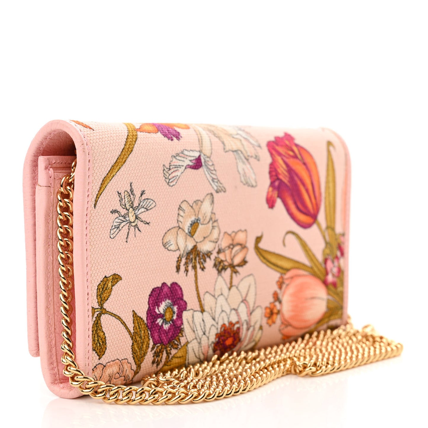 Canvas Flora Wallet On Chain Light Pink