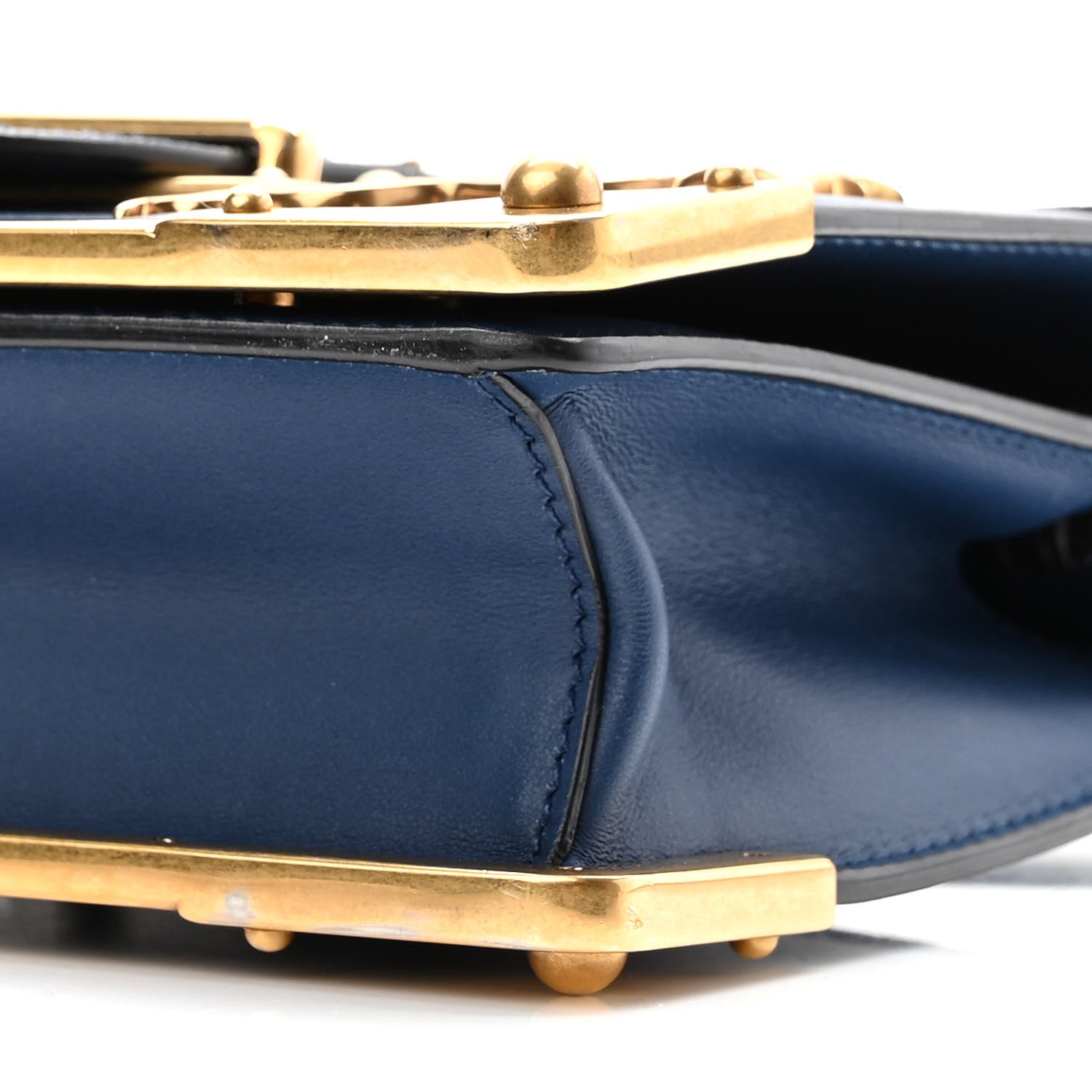 Prada City Calf Saffiano Astrology Cahier Bag Bluette Black 9 of 9
