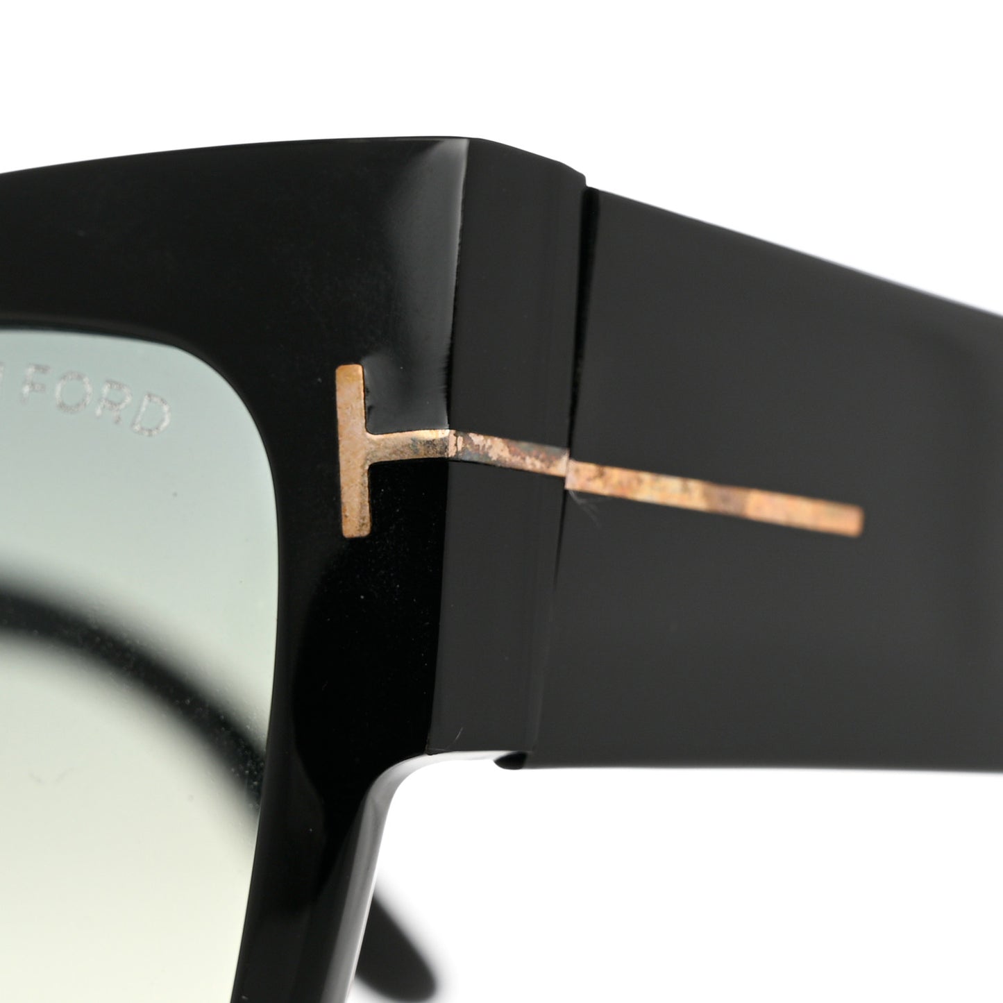 Acetate Anoushka Cat Eye Sunglasses TF371 Black