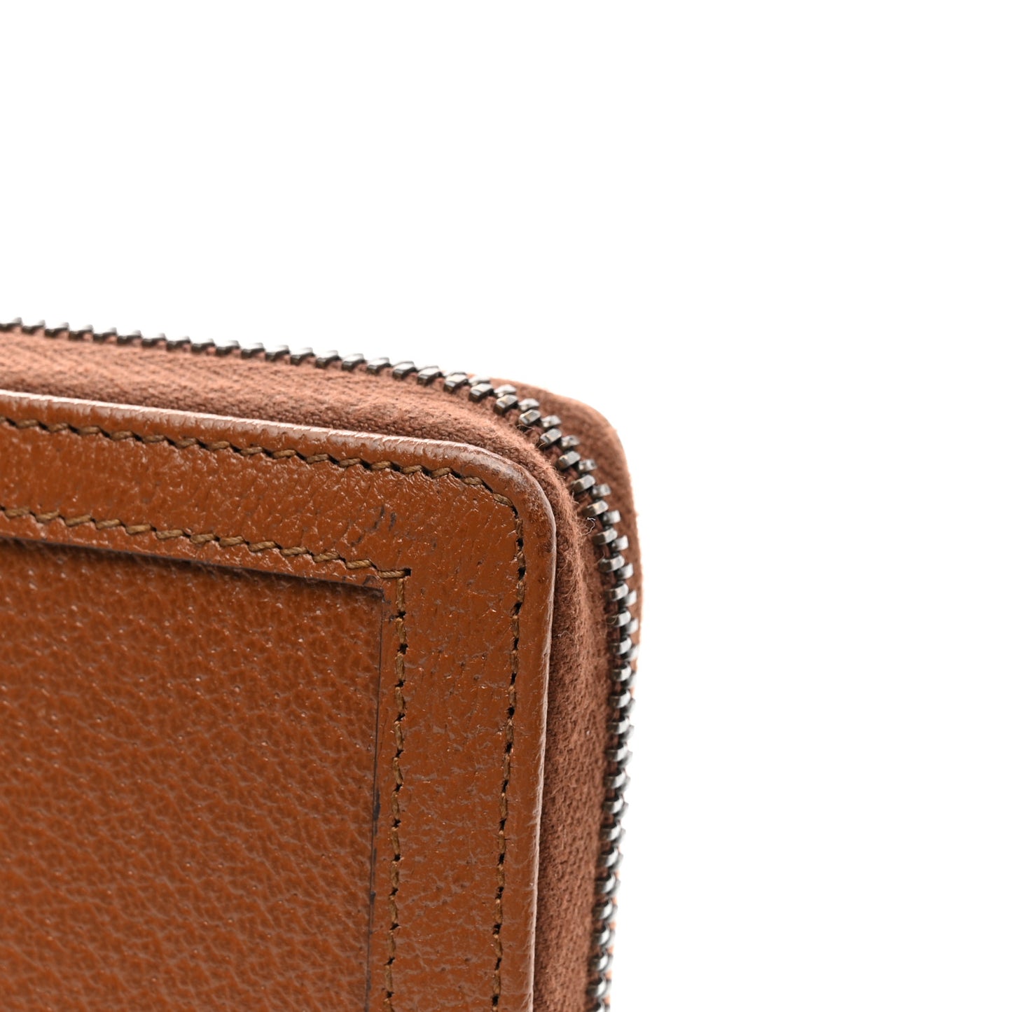 Wonka Grain Calfskin Diana Zip Around Continental Wallet Cuir
