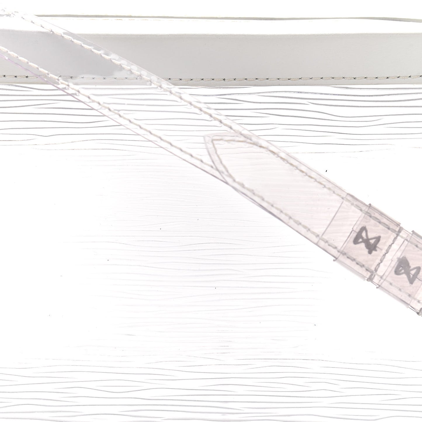 Calfskin PVC Epi Plage Soft Trunk Optic White