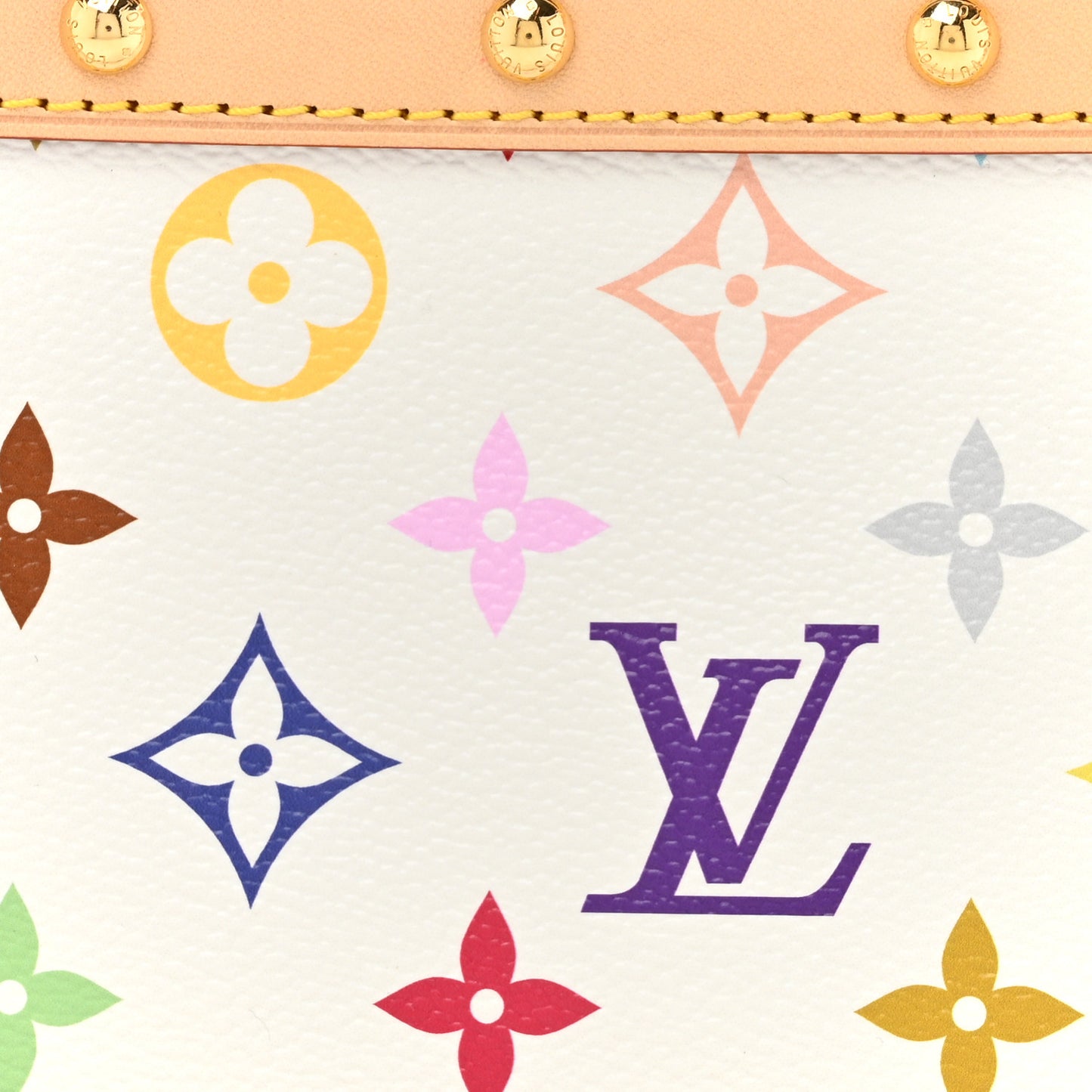 LV X TM Monogram Multicolor Pochette Accessories White