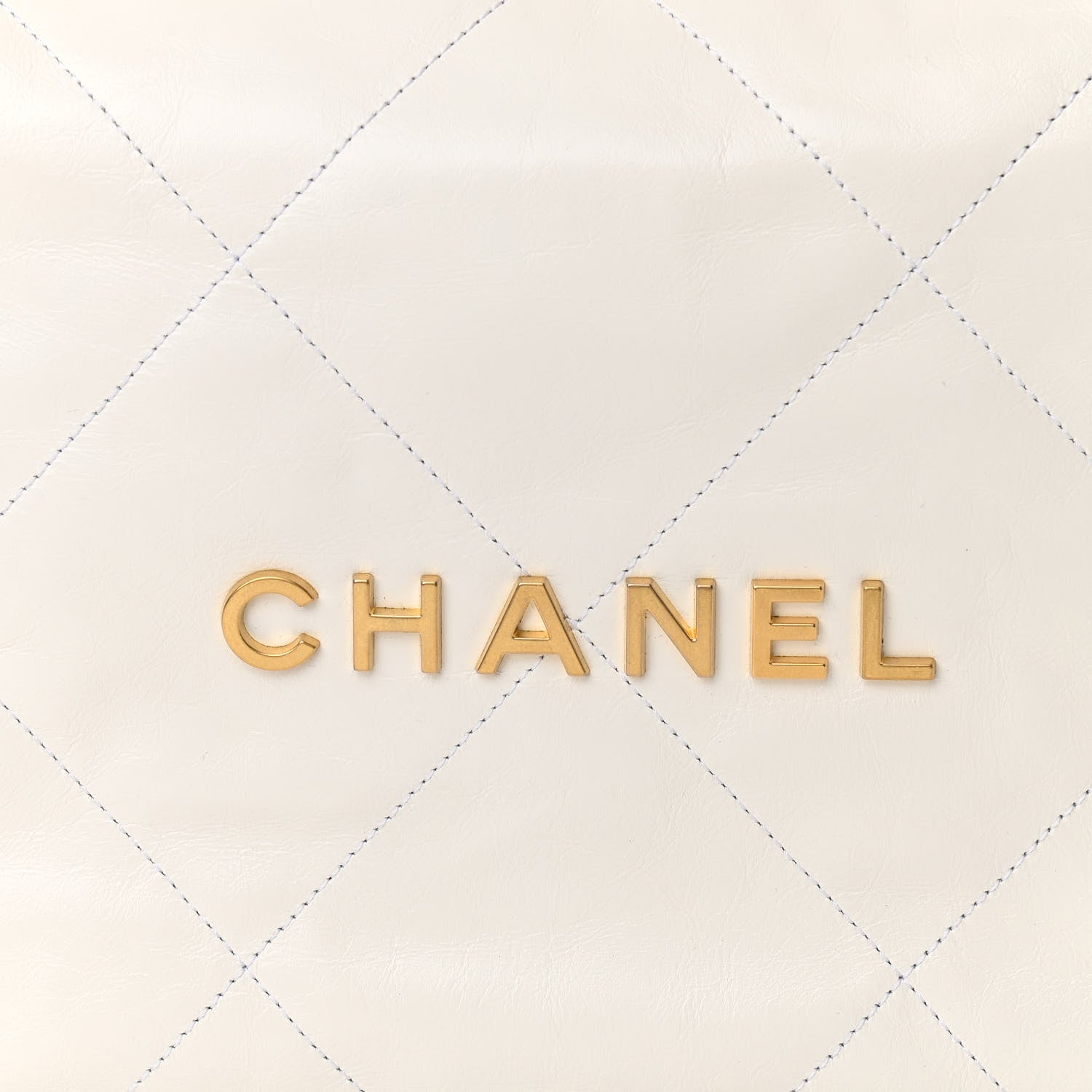Chanel Shiny Calfskin Quilted Small Chanel 22 White 9 of 11