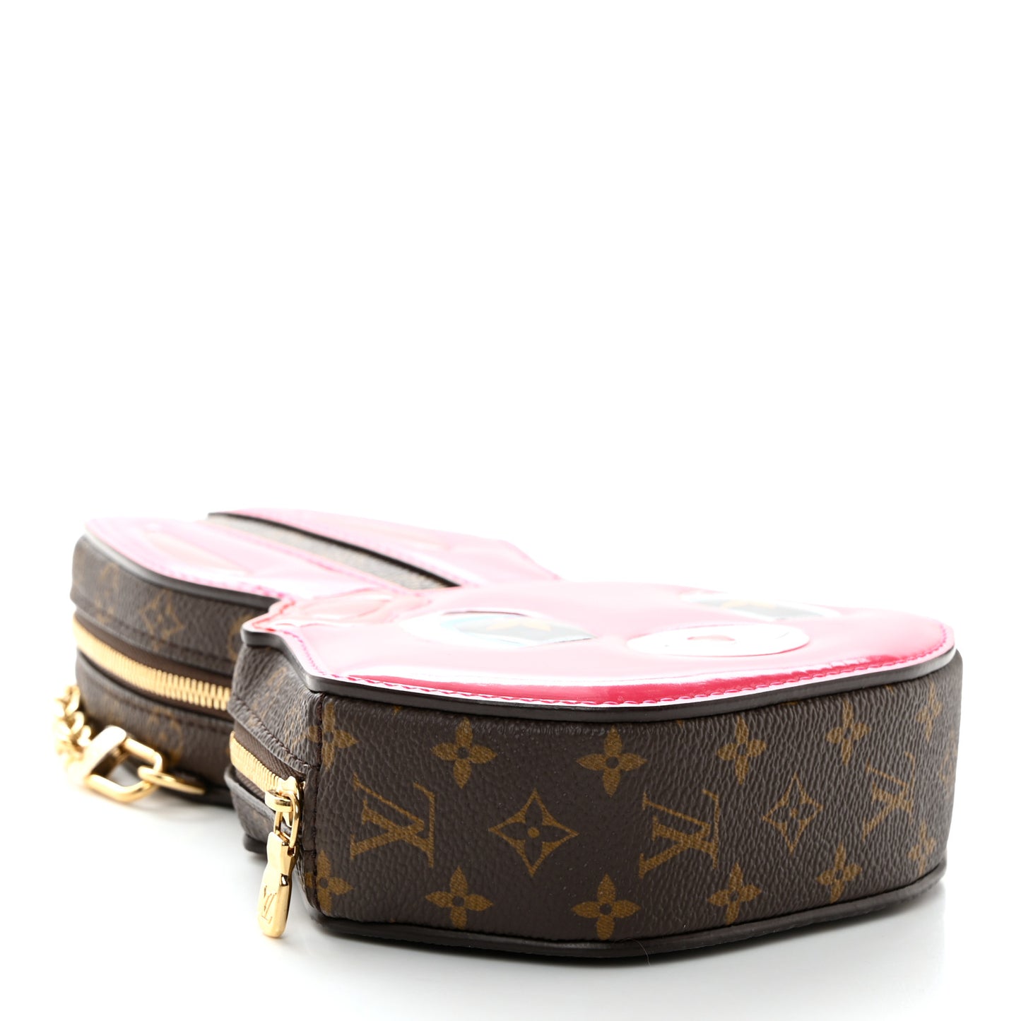 Monogram Rabbit Wallet On Chain Pink