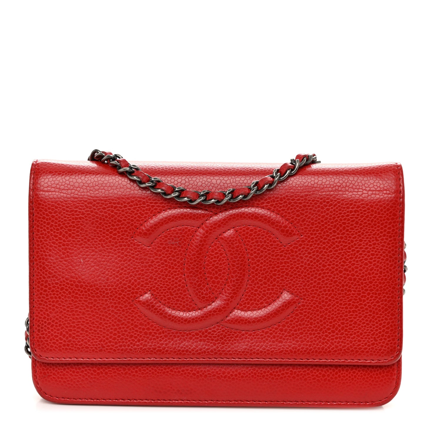 Caviar Timeless CC Wallet on Chain WOC Red