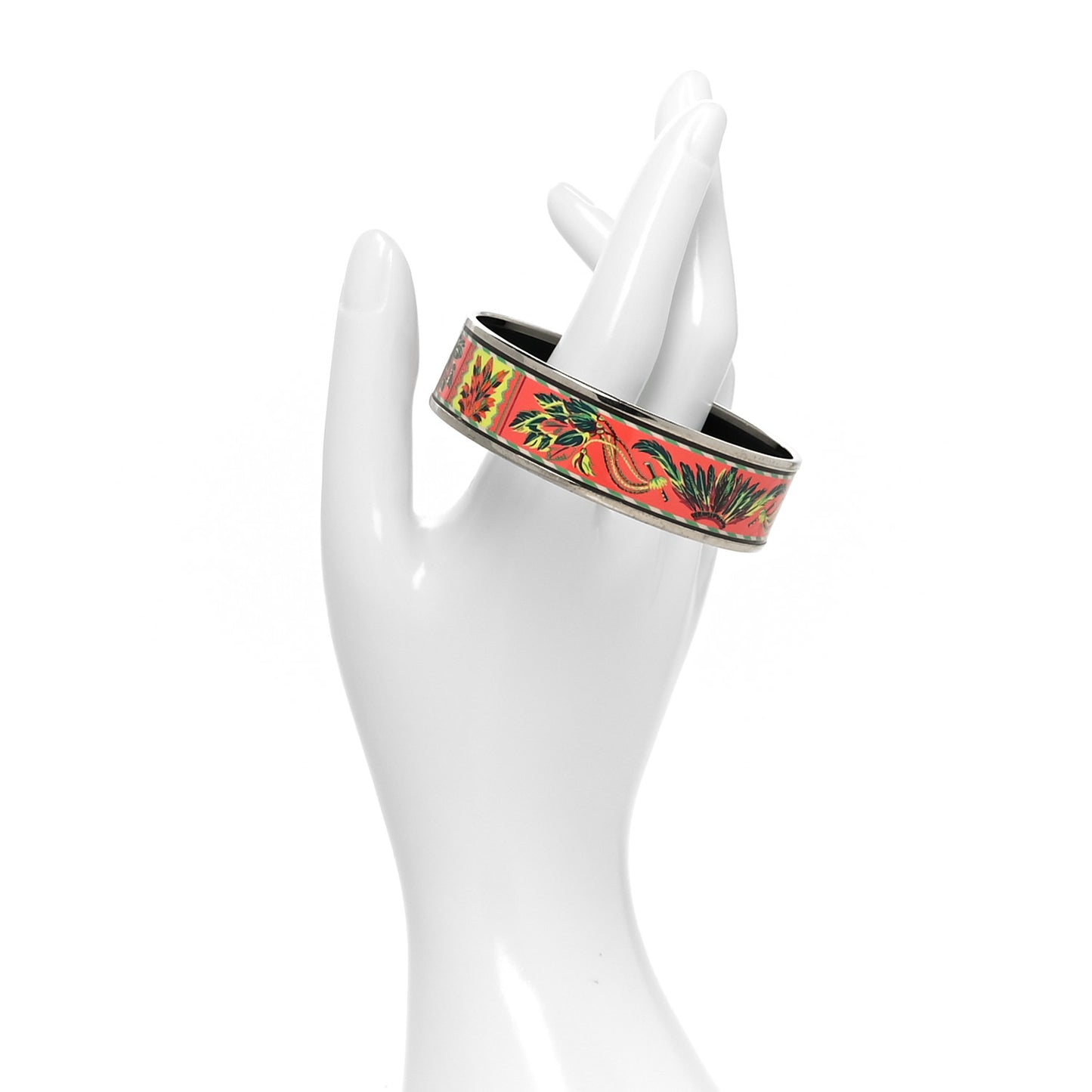 Enamel Printed Brazil Wide Bracelet 70
