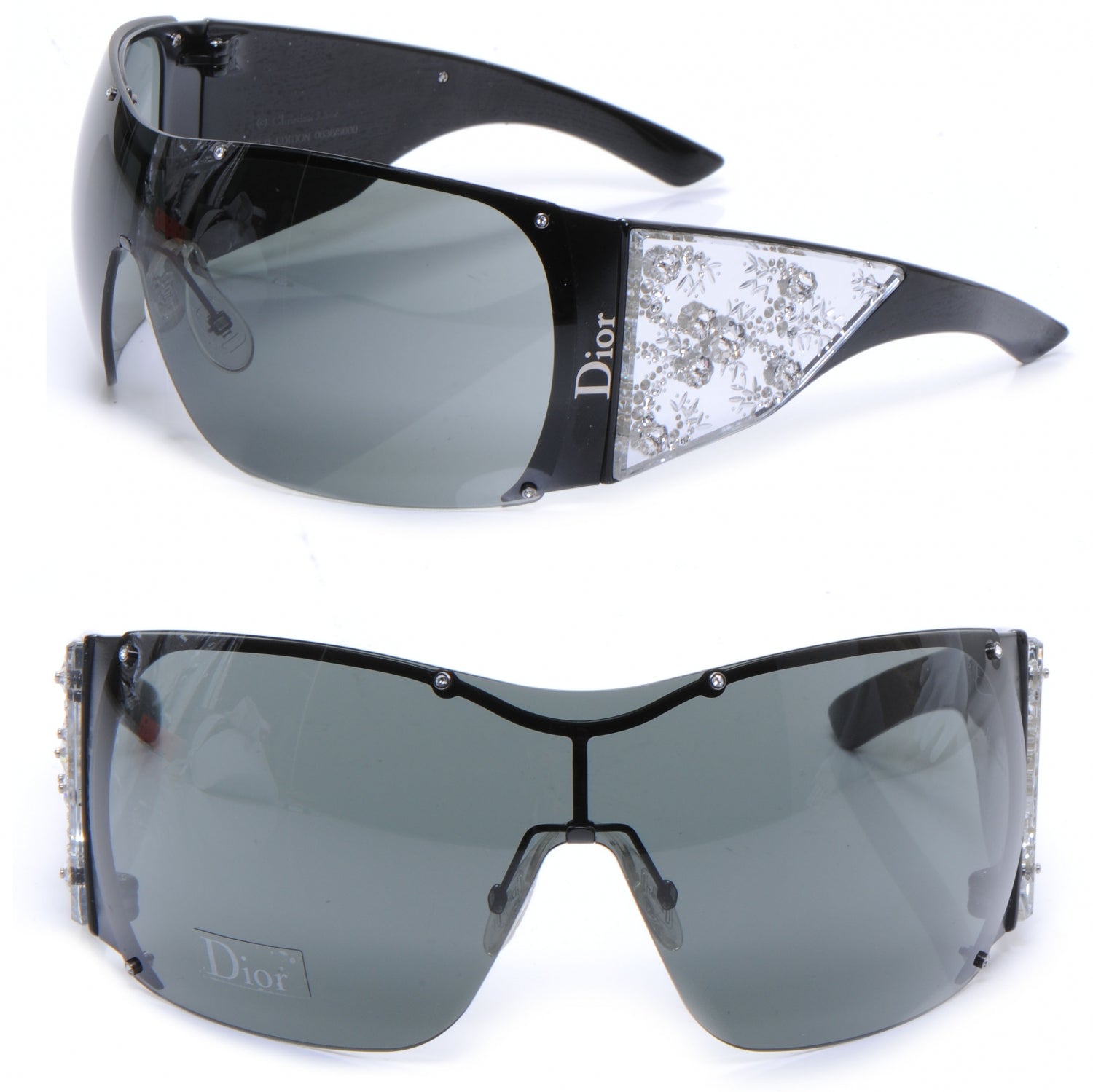 Christian Dior Swarovski Crystal Grand Salon Sunglasses Black