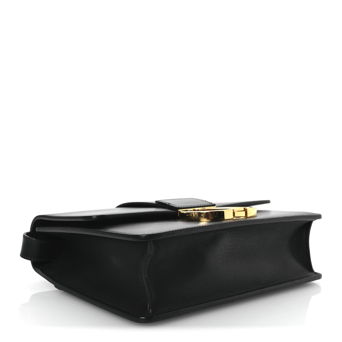 Box Calfskin 30 Montaigne Flap Bag Black