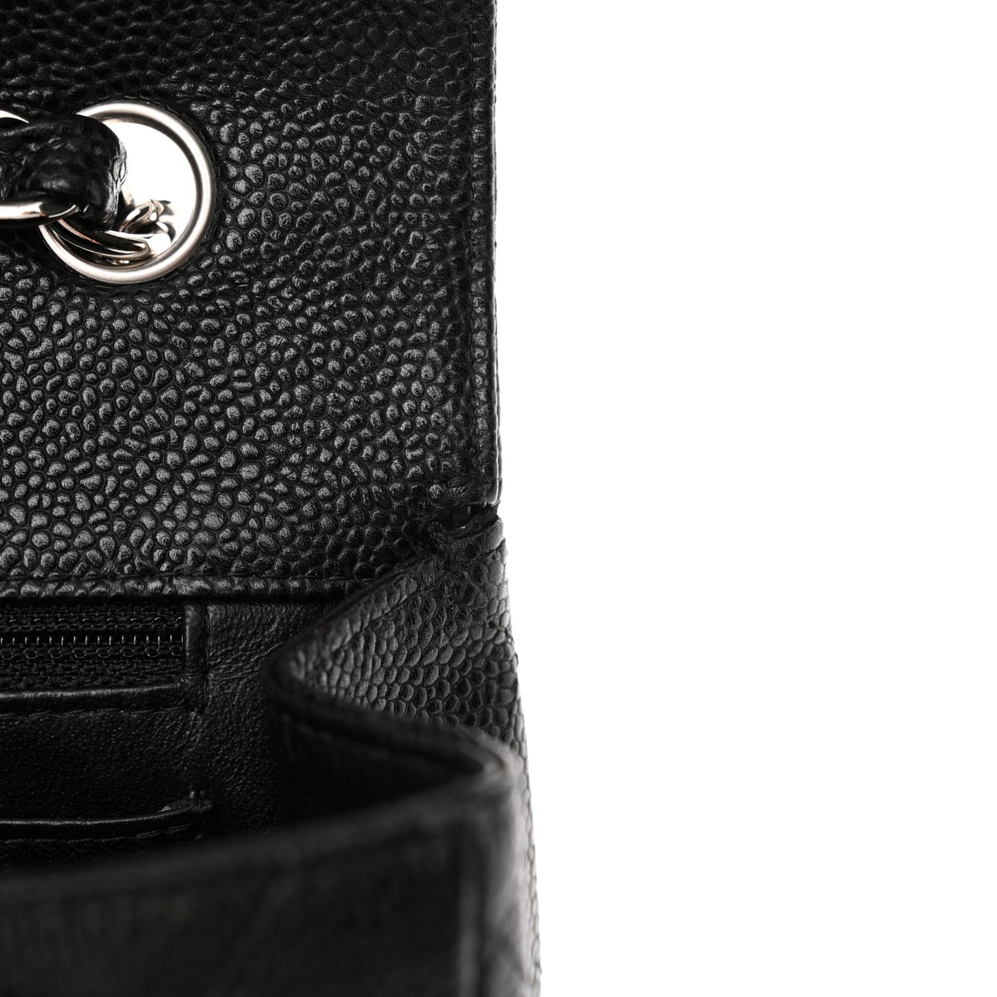 Caviar Quilted Jumbo Single Flap Black
