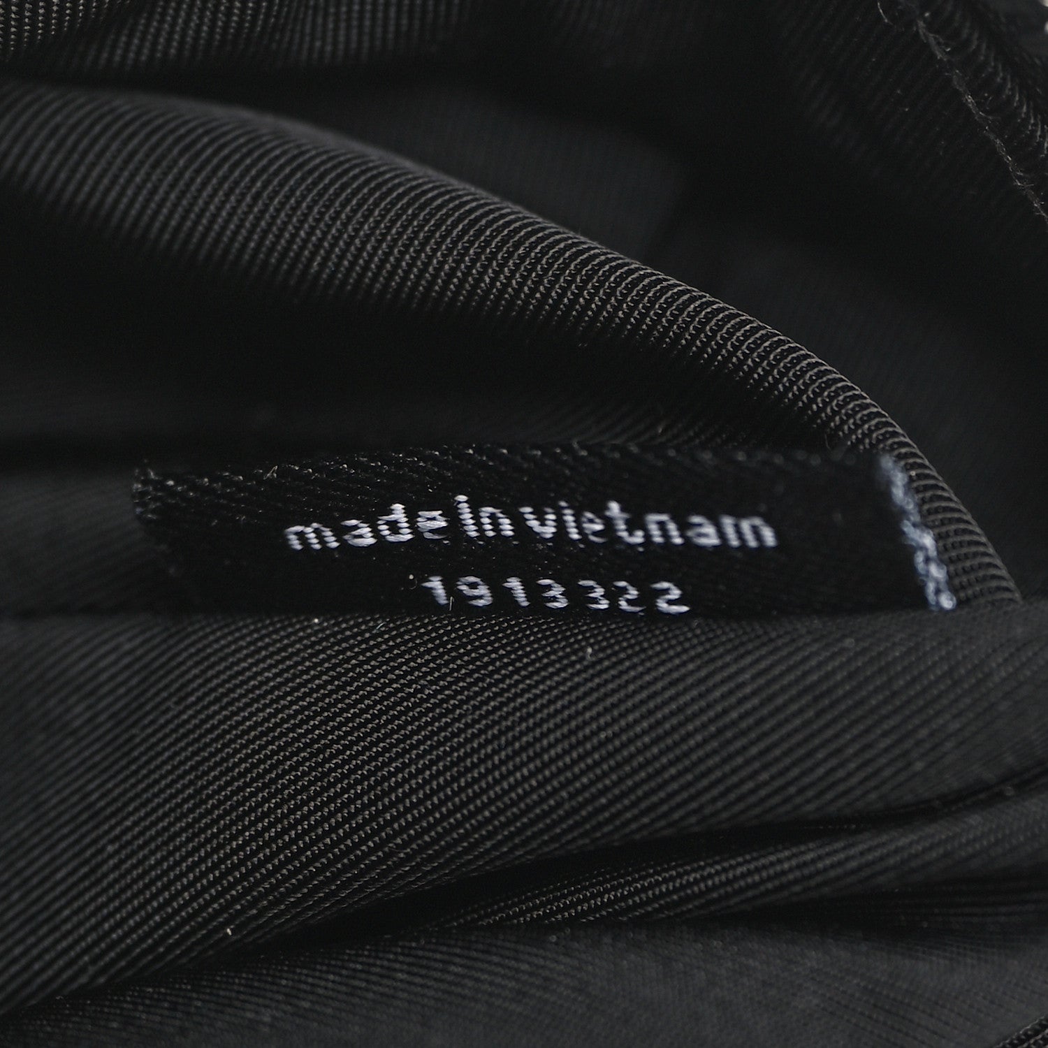 Alexander Wang Mesh Crystal Rhinestone Mini Scrunchie Clutch Black Silver 7 of 8