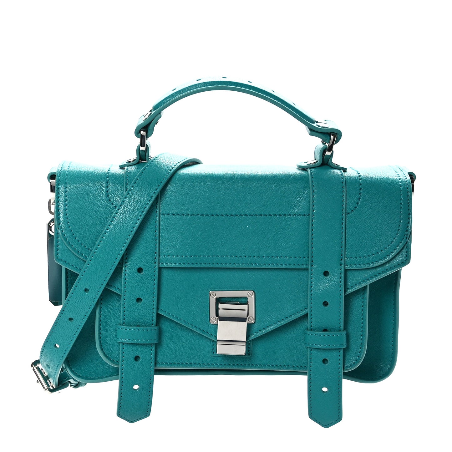 Lambskin Tiny PS1 Satchel Teal
