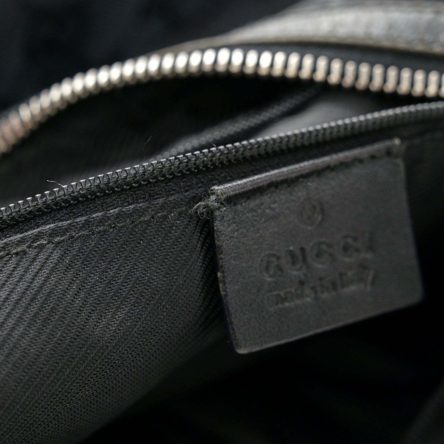 Monogram GG Small Clasp Hobo Black