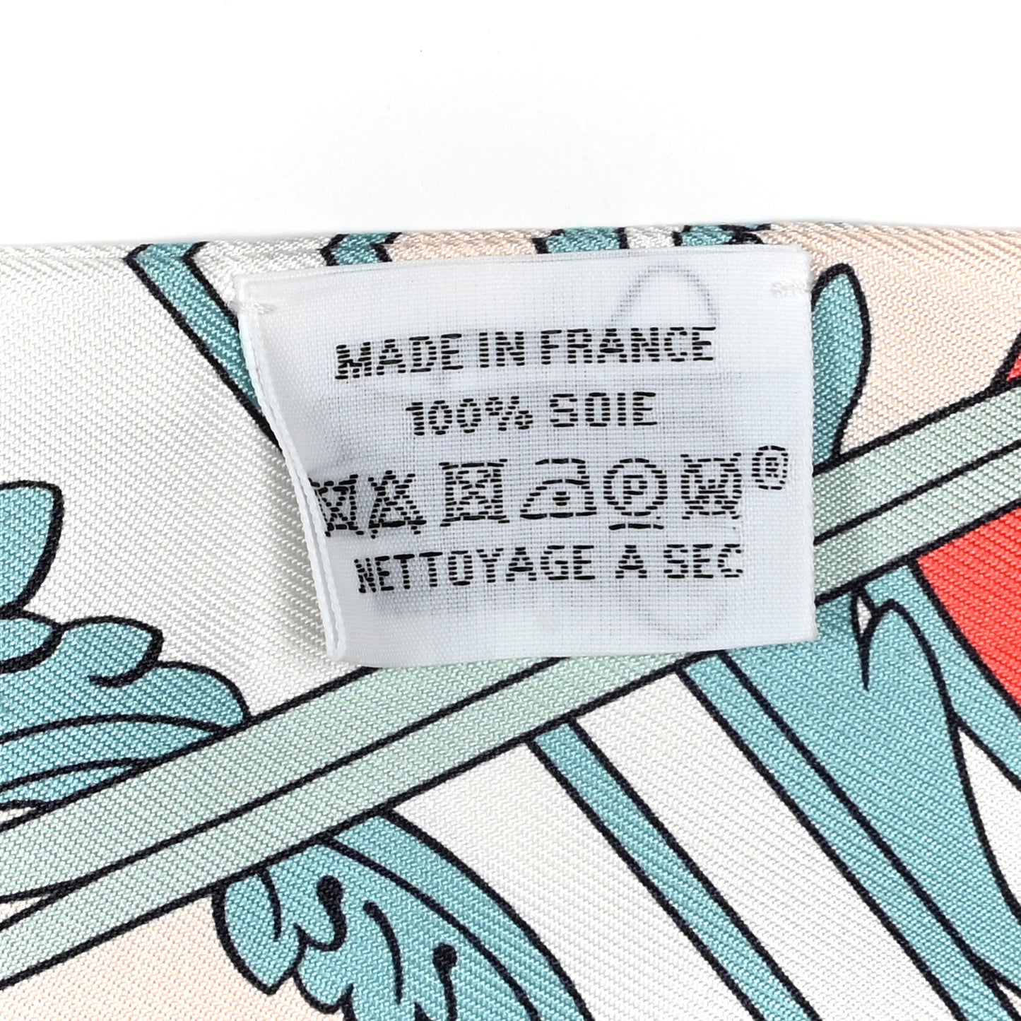 Silk Washington's Carriage Detail Twilly Creme Aqua Jaune