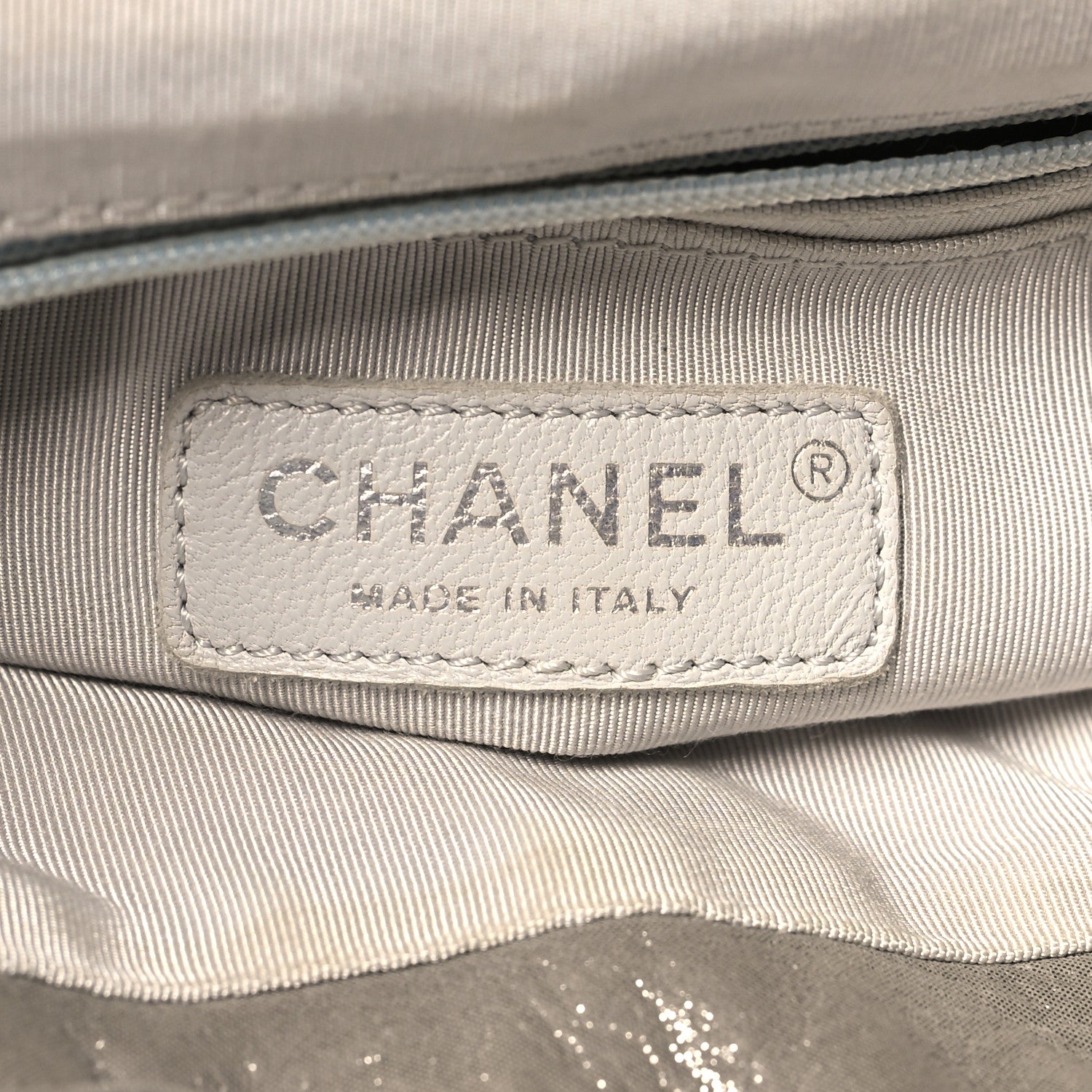 Chanel Iridescent Calfskin Chevron Quilted Small Urban Spirit Backpack Silver 6 of 11