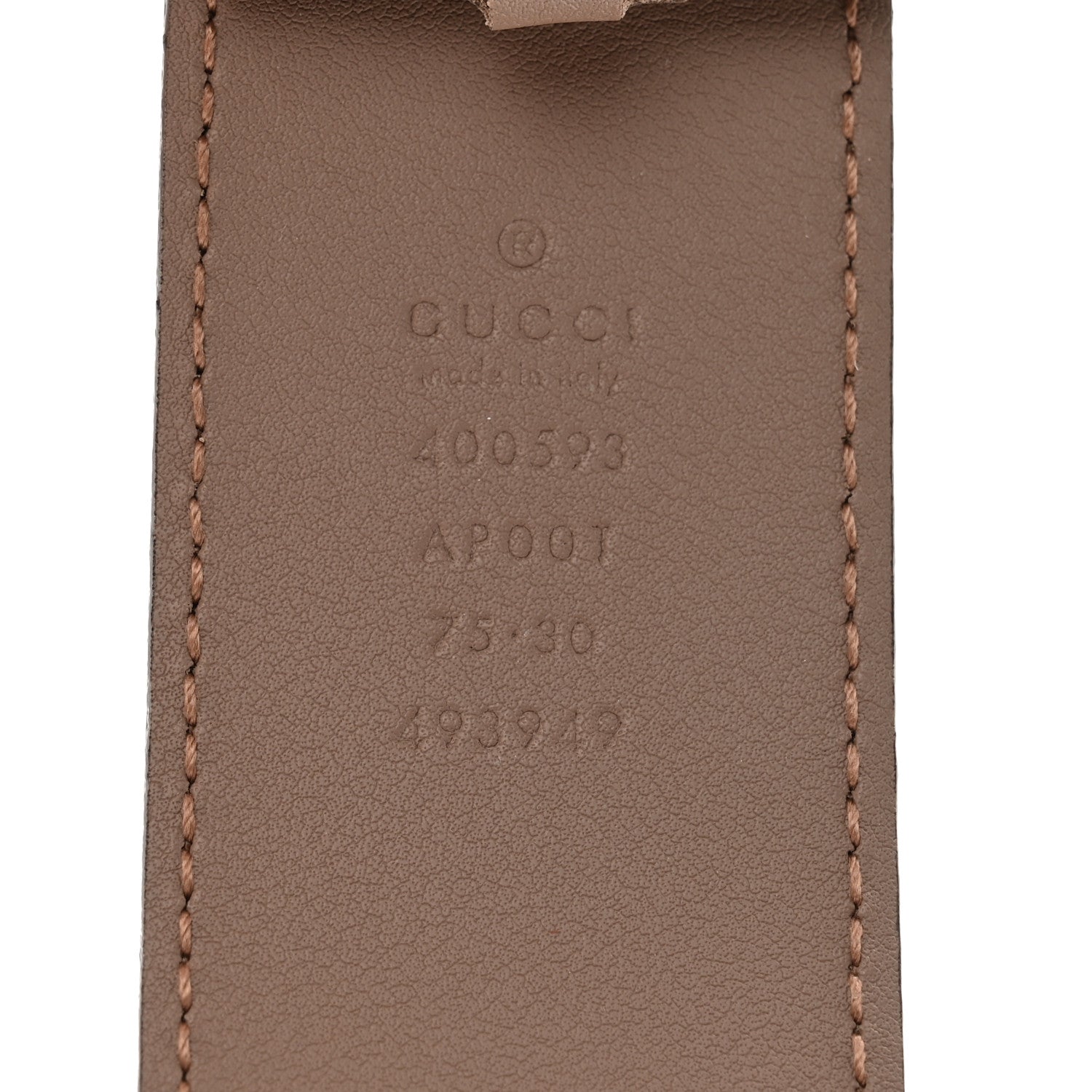 Gucci Calfskin Double G 40mm Belt 75 30 Porcelain Rose 3 of 4