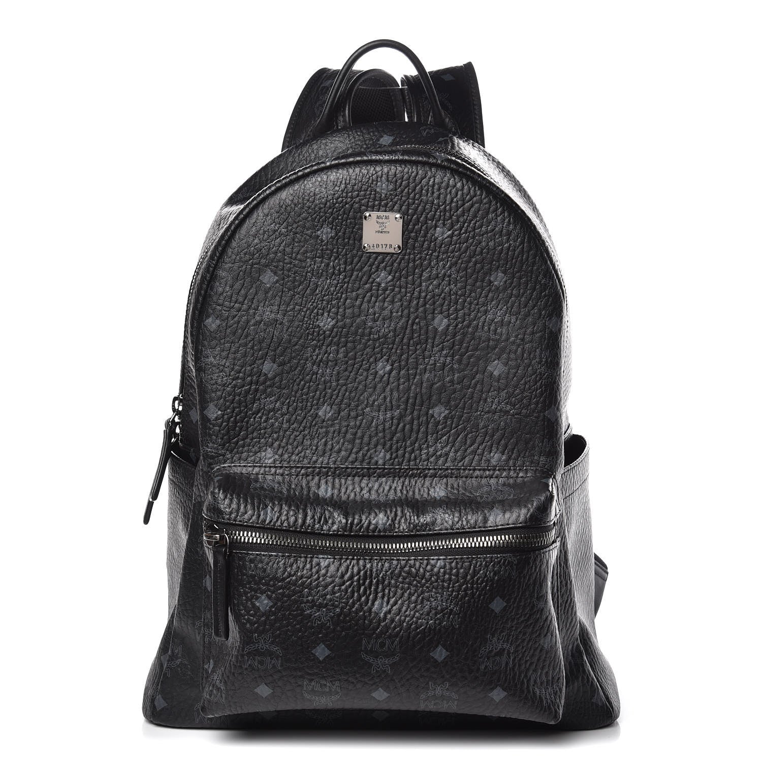 MCM Visetos Medium Stark Backpack Black 1 of 10