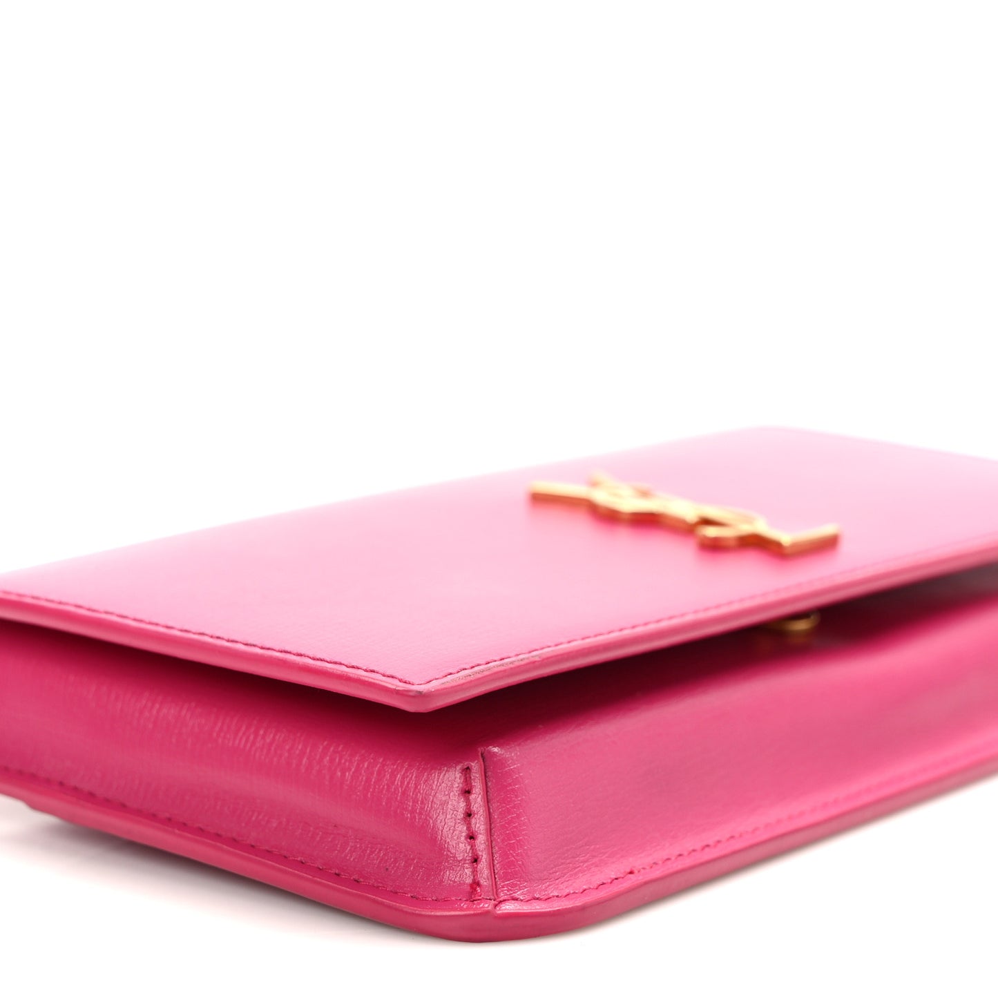 Smooth Calfskin Monogram Phone Holder Crossbody Fuchsia Couture