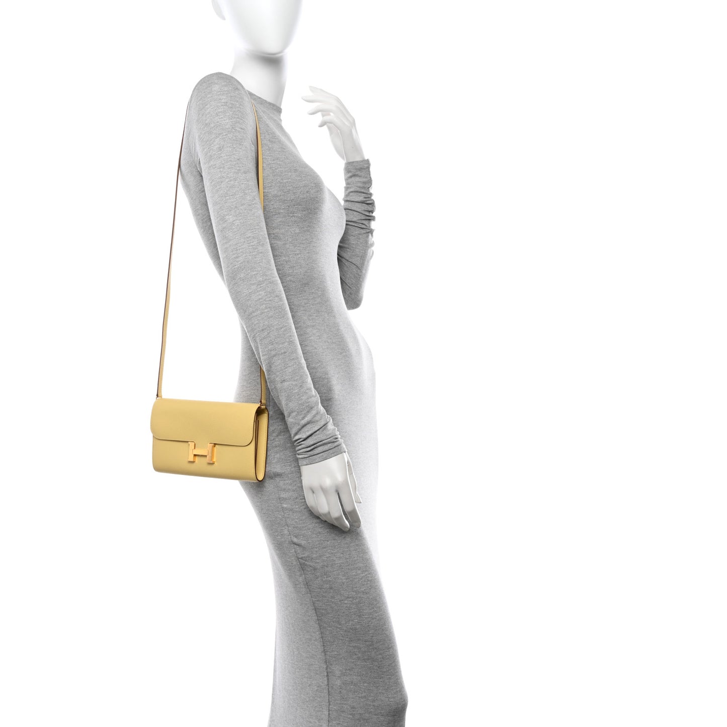 Epsom Constance Long Wallet To Go Wallet Jaune Poussin