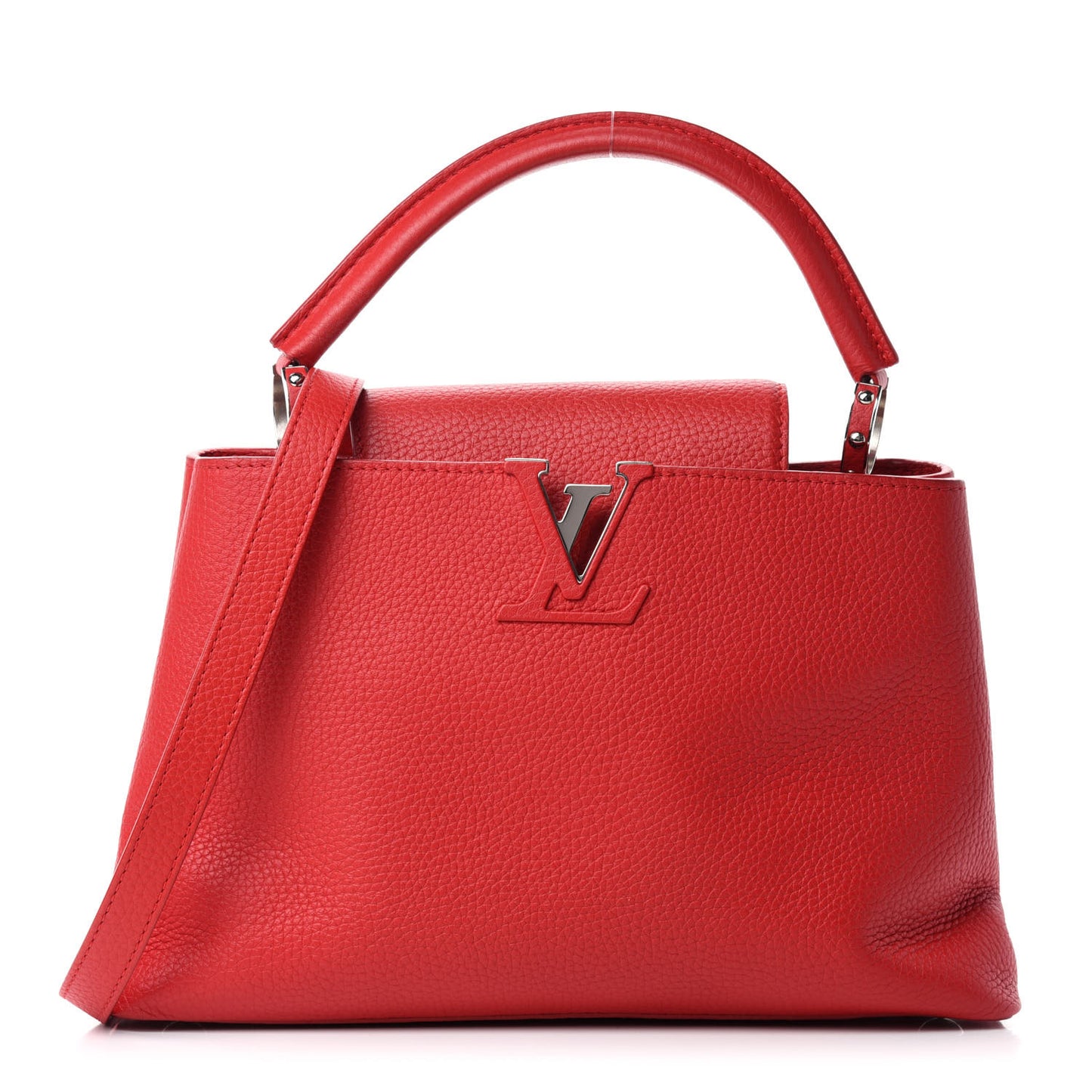 Taurillon Capucines PM Rubis